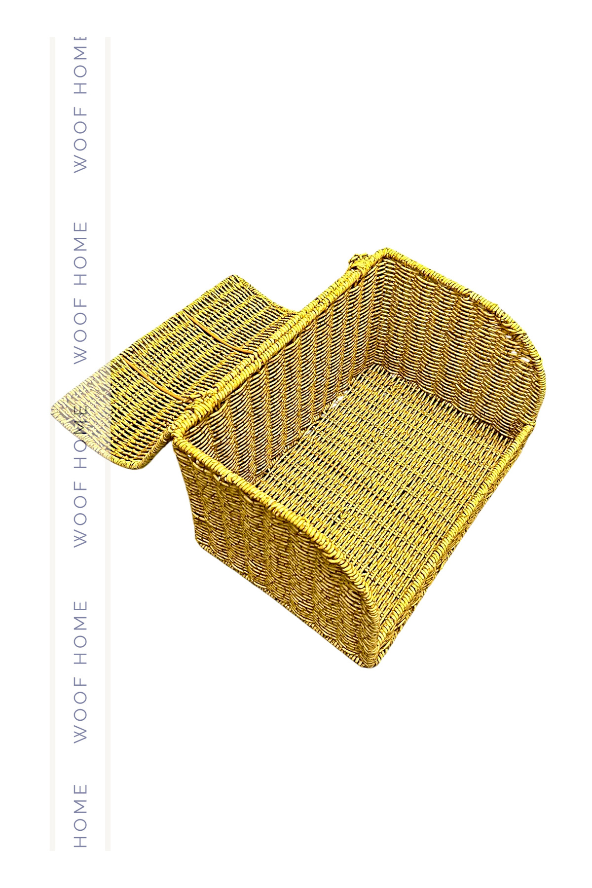WOOF HOME-Wicker Bread Basket Storage Box with Lid 3