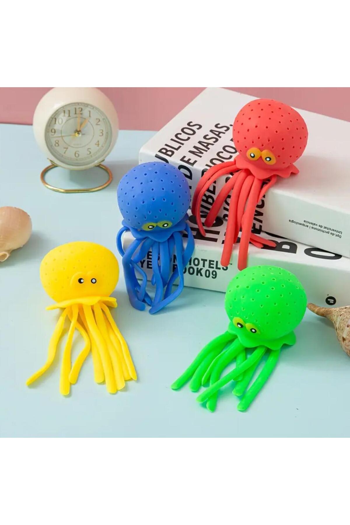 Hyd Ahtapot Deniz Anası Su Topu Deniz Havuz ve Banyo Oyuncağı Su Fışkırtan Yüzen Oyuncak 1 Adet fotoğrafı 6 (önizleme)