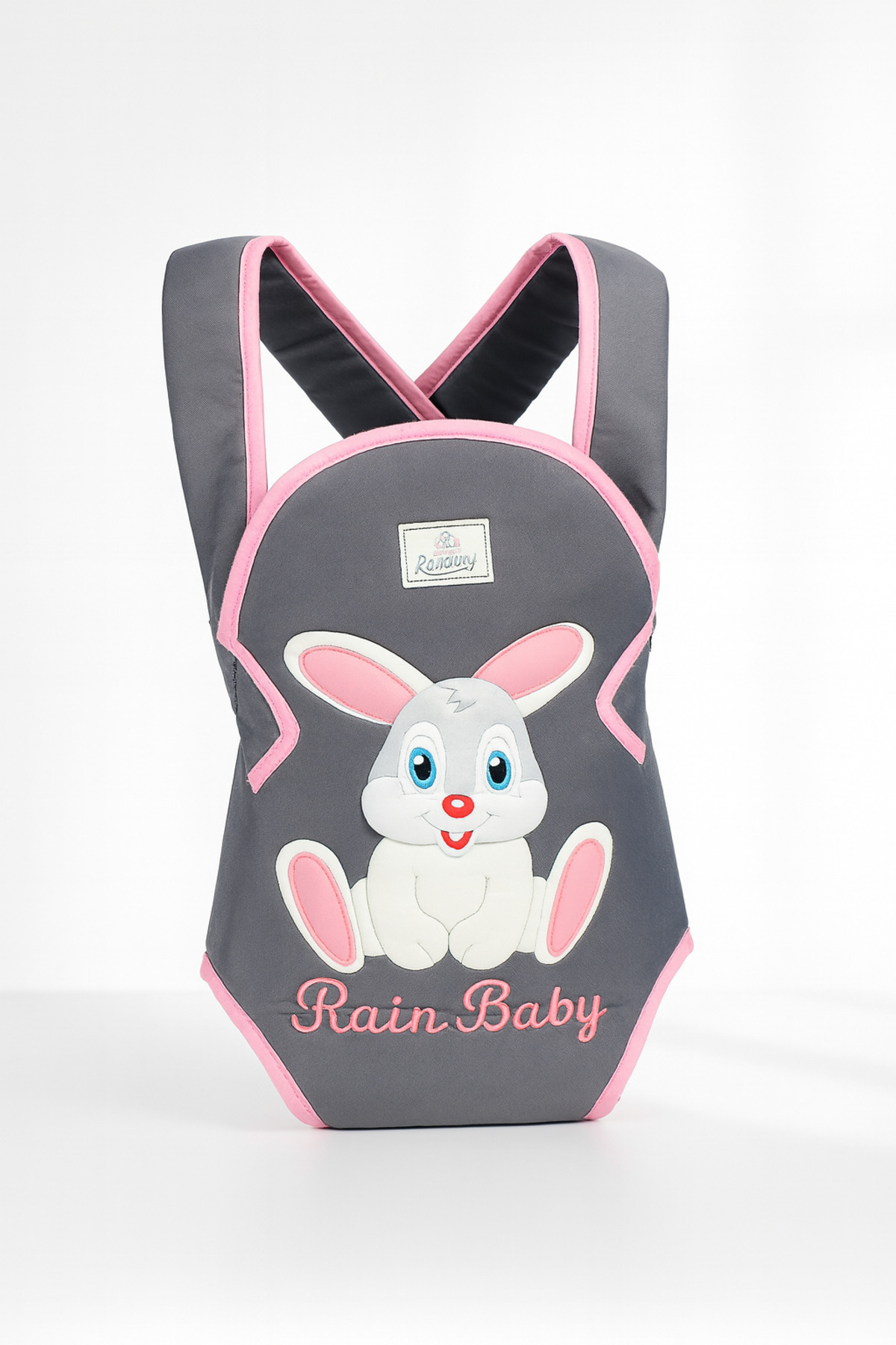 Rain Baby Bebek Kanguru Taşıma Çantası Ergonomik Rahat Taşıyıcı Tavşan Desenli fotoğrafı 2 (önizleme)