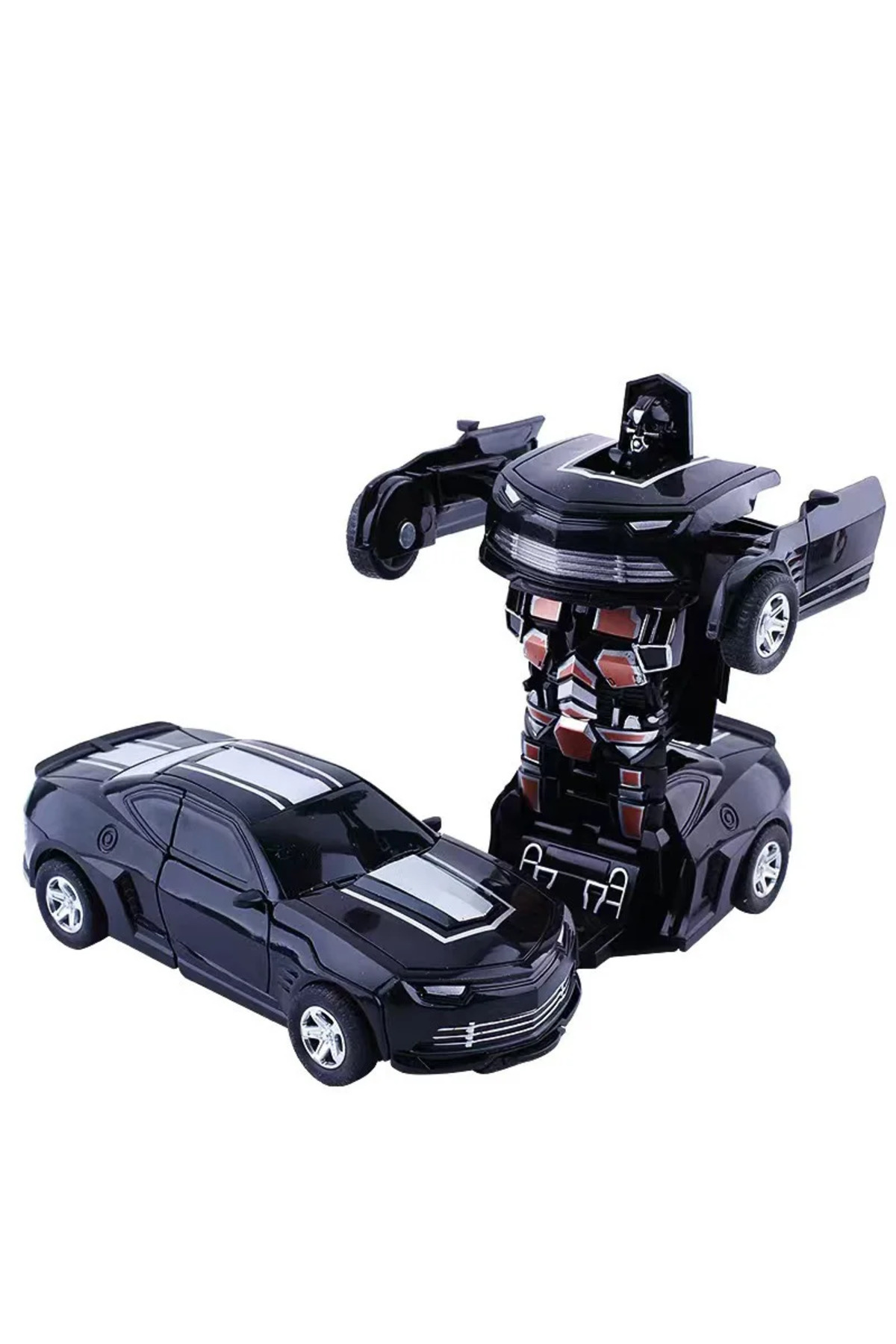 Choice15-Transformer car L Shape-shifting toy car inertial impact one-button shape-shifting boy puzzle collis 1