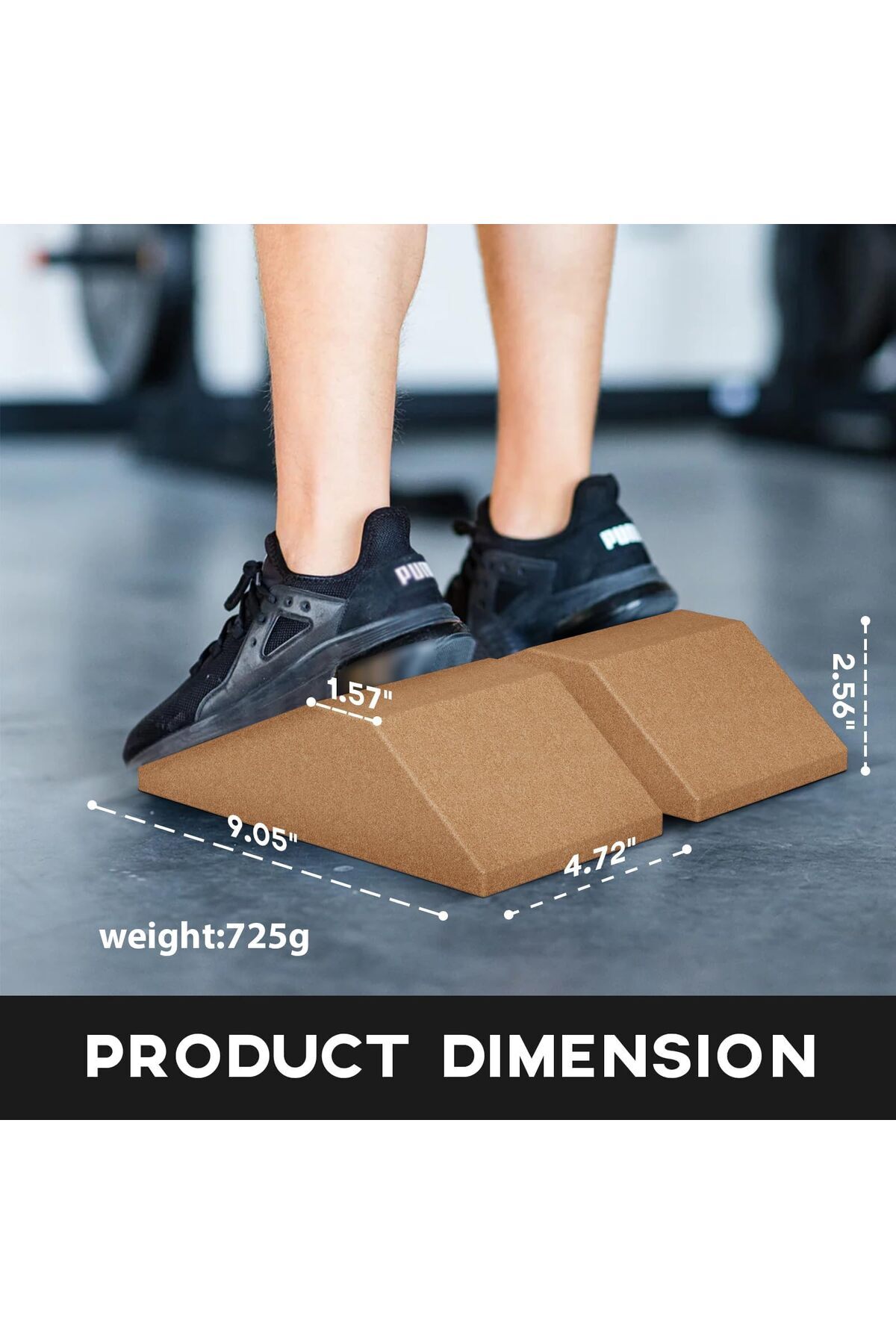 erorex-Squat Wedge Squat Wedge Block 2PCS Non Slip Professional Squat Ramp Squat Platform Heel Elevated 4