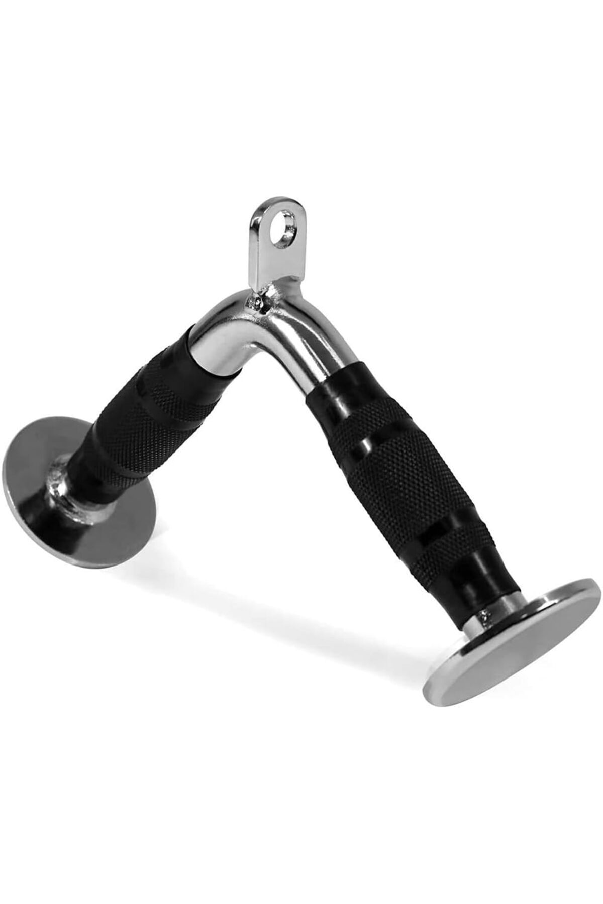erorex-Tricep Press Down Bar V Bar Cable Attachment Non Slip Rubber Handle Lat Pull Down Attachment Weight 1