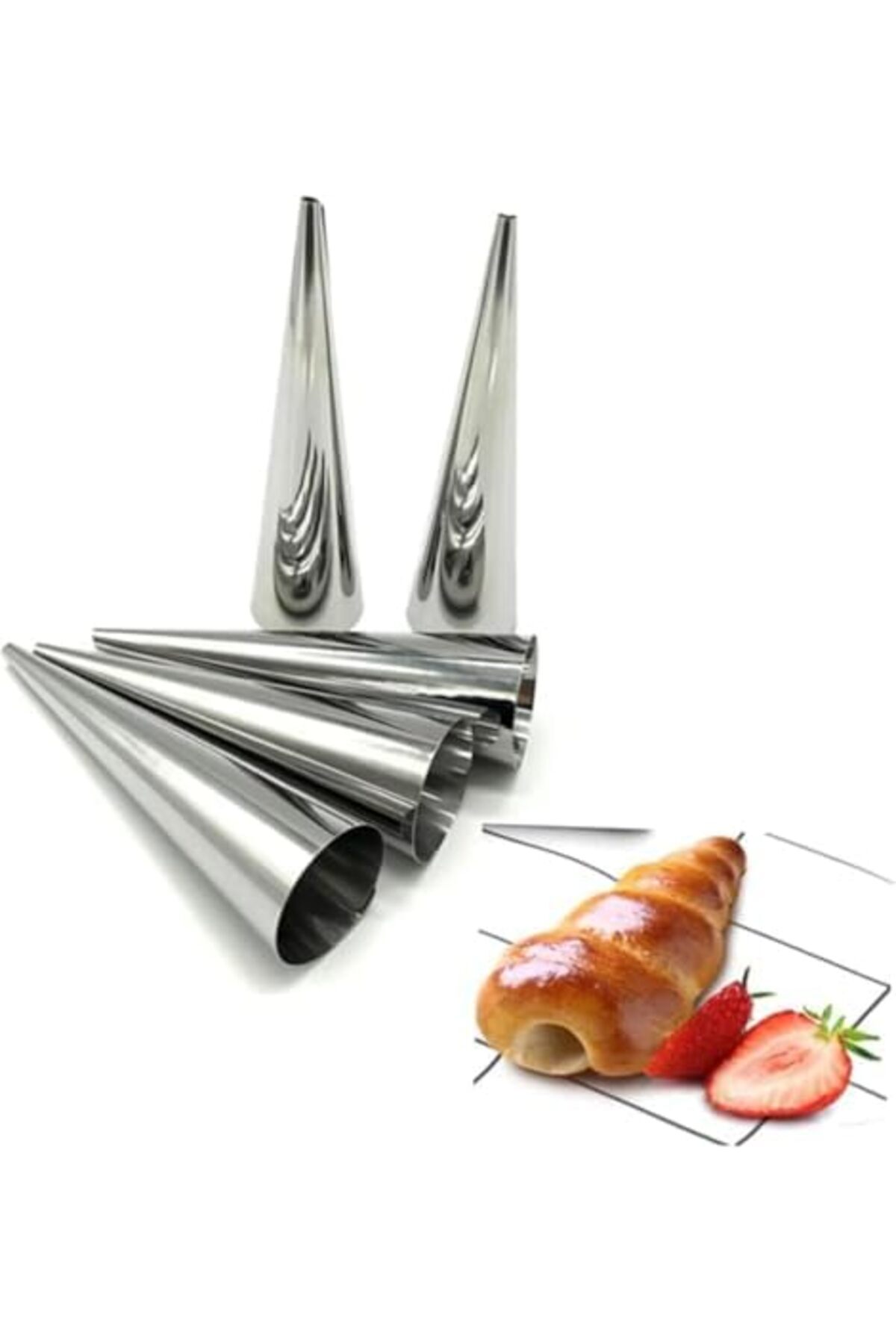 STOREMAX modashine Life 6 lı Paslanmaz Çelik Hamur Kornet Kalıbı MIT1043 polymix 1171935