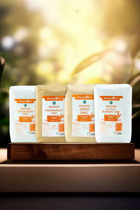 White Organic Organik Un Seti Siyez Unu+Karabuğday Unu+Tam Buğday Unu+Çok Ama...