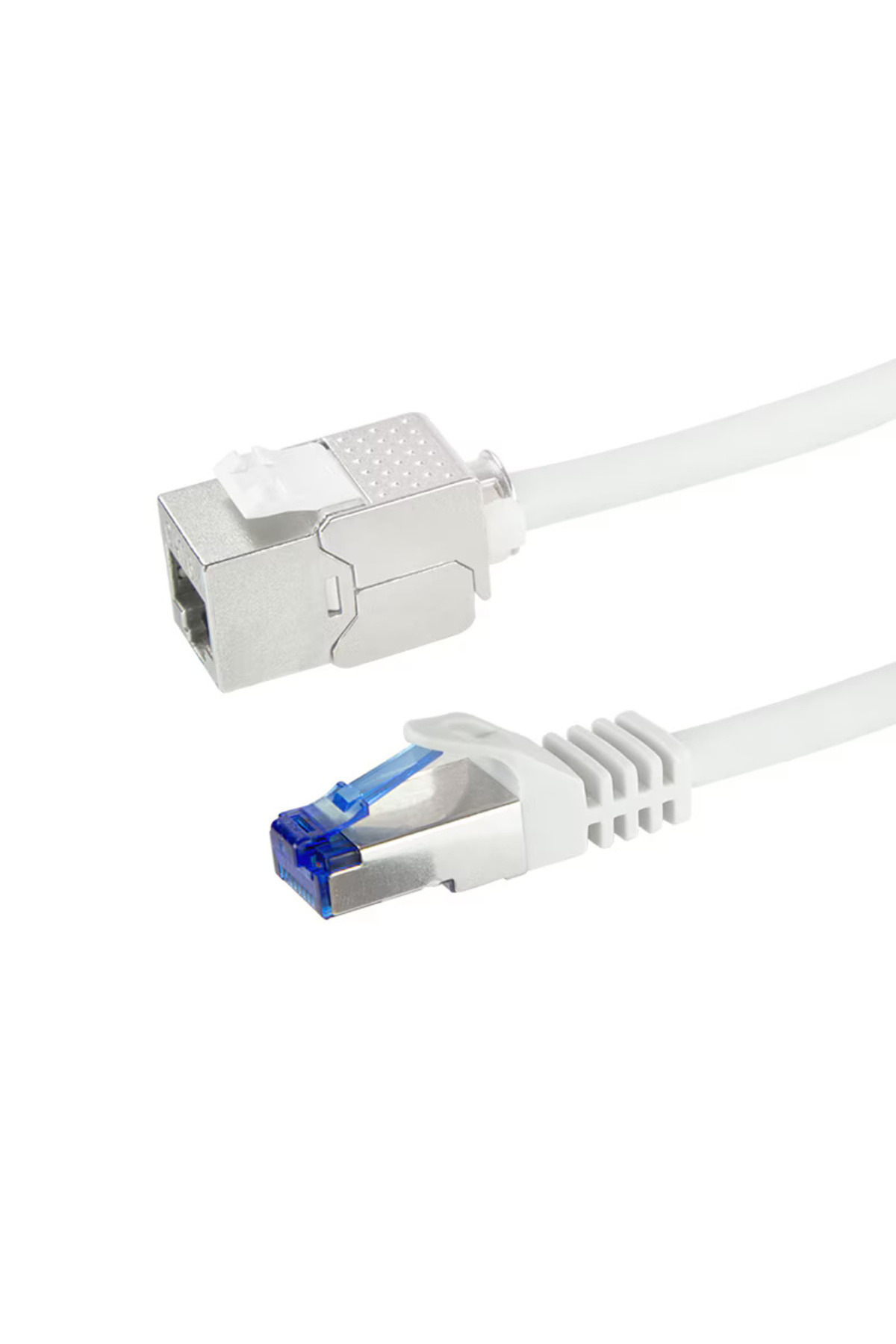 LogiLink-Patch cord S/FTP Cat6a, extension, LSZH, copper, 15 m, gray, AWG26, double shielded 2