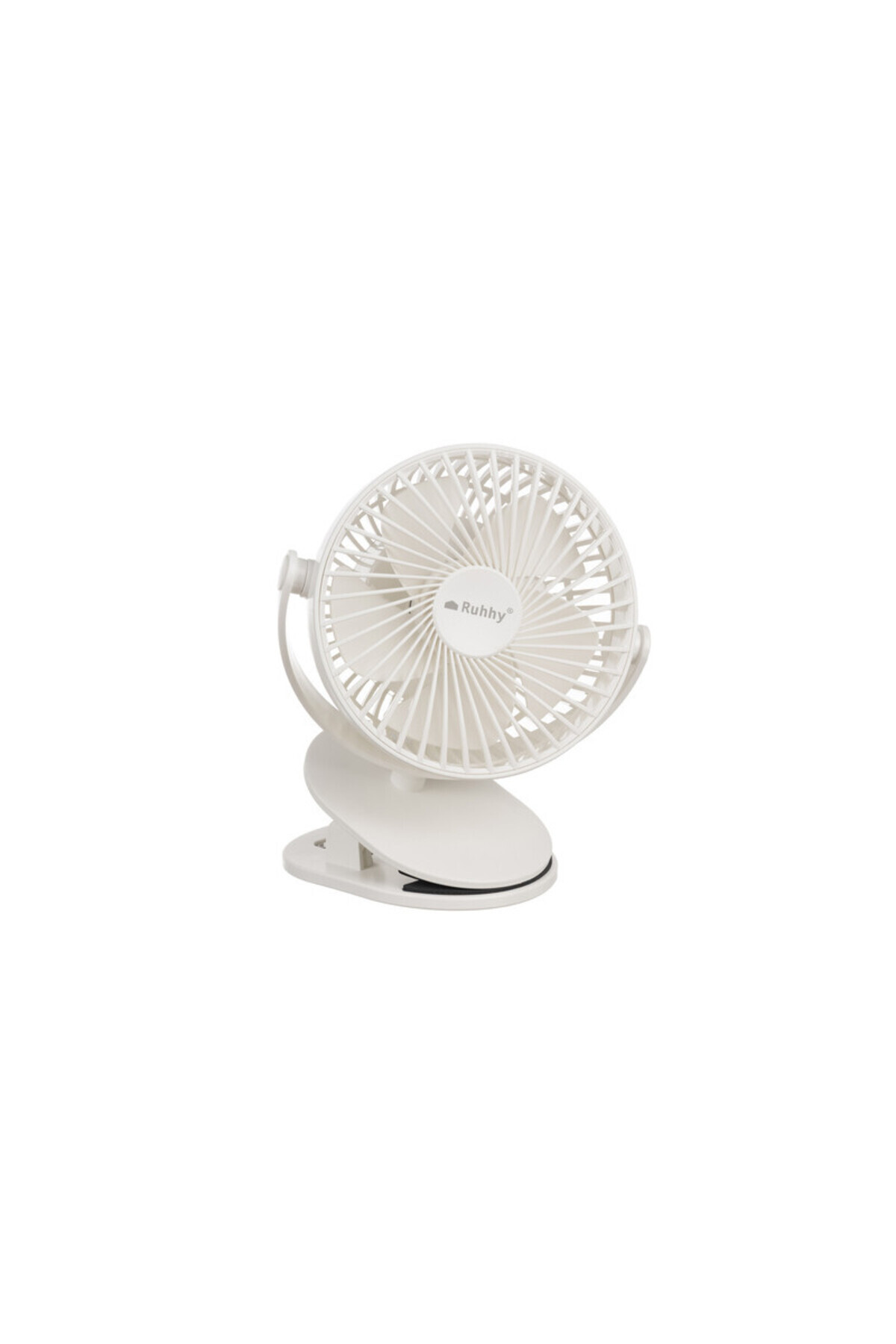Ruhhy-Wireless stand fan, USB-C, 360 degree adjustment, 5W, 2 operating modes, 1200 mAh, 60 dB, white 8