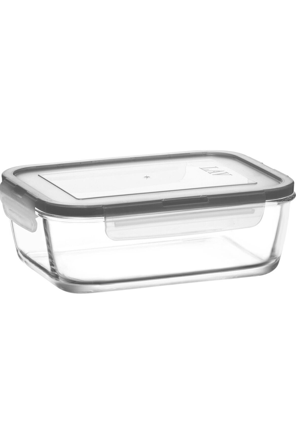 LAV-Feyzade Fresco Storage Container Set 3-Piece Set with Gray Lid (1900Cc-1200Cc-800Cc) 4