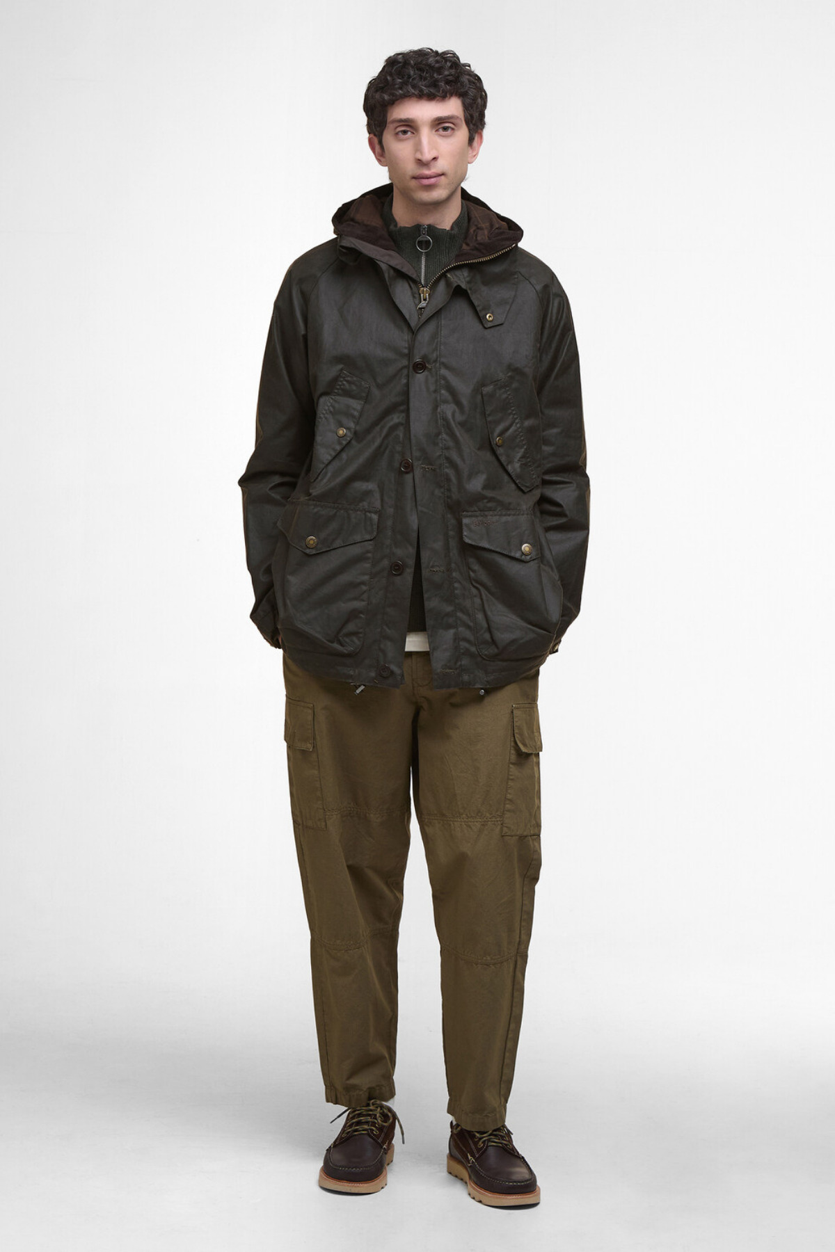 کاپشن مردانه راسته آستین بلند | باربور Barbour MWX2484-823 - تصویر 3