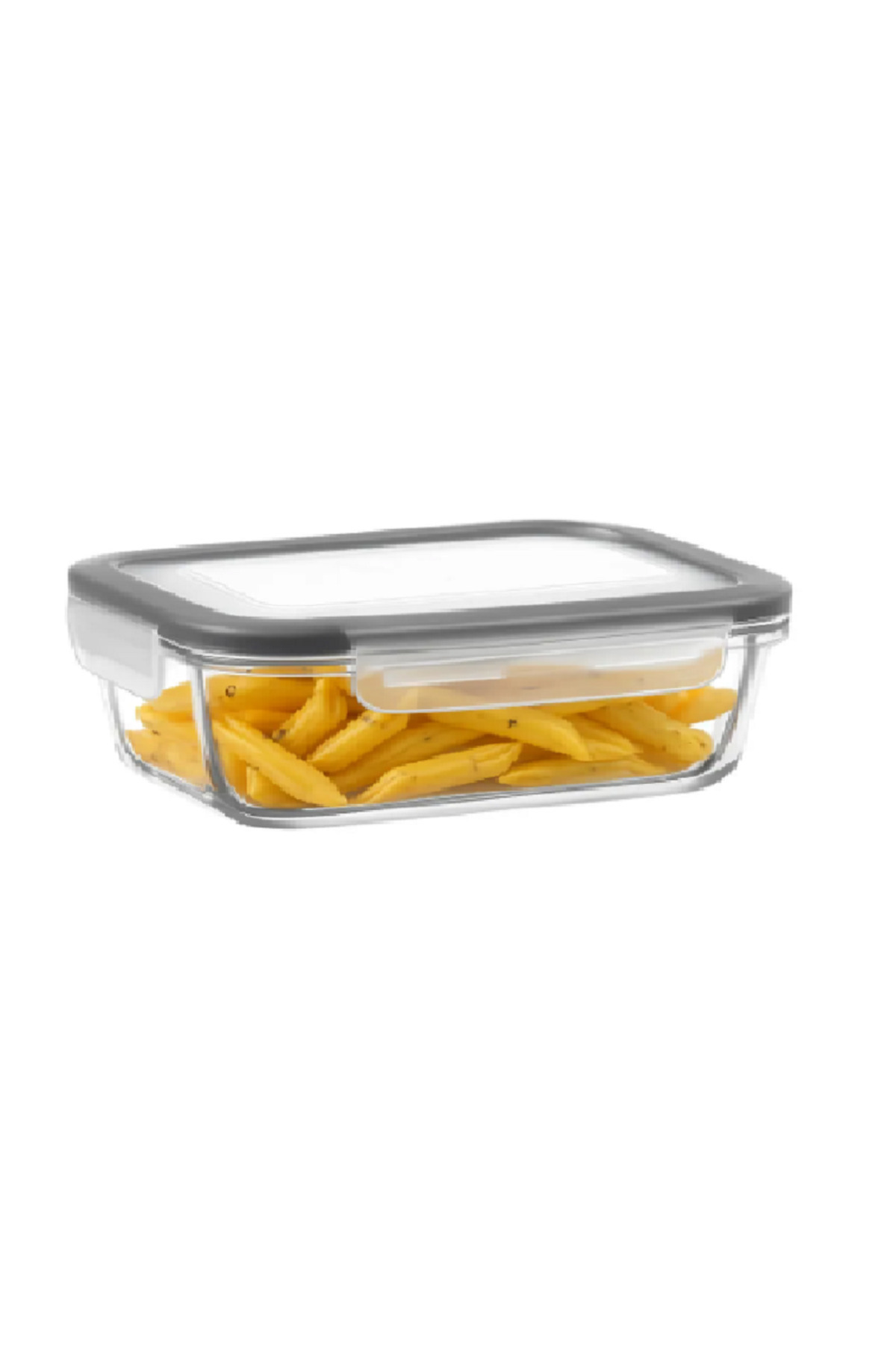 LAV-Feyzade Fresco Storage Container Set 1Pc 1900Cc- 1Pc 1200Cc with Gray Lid 3