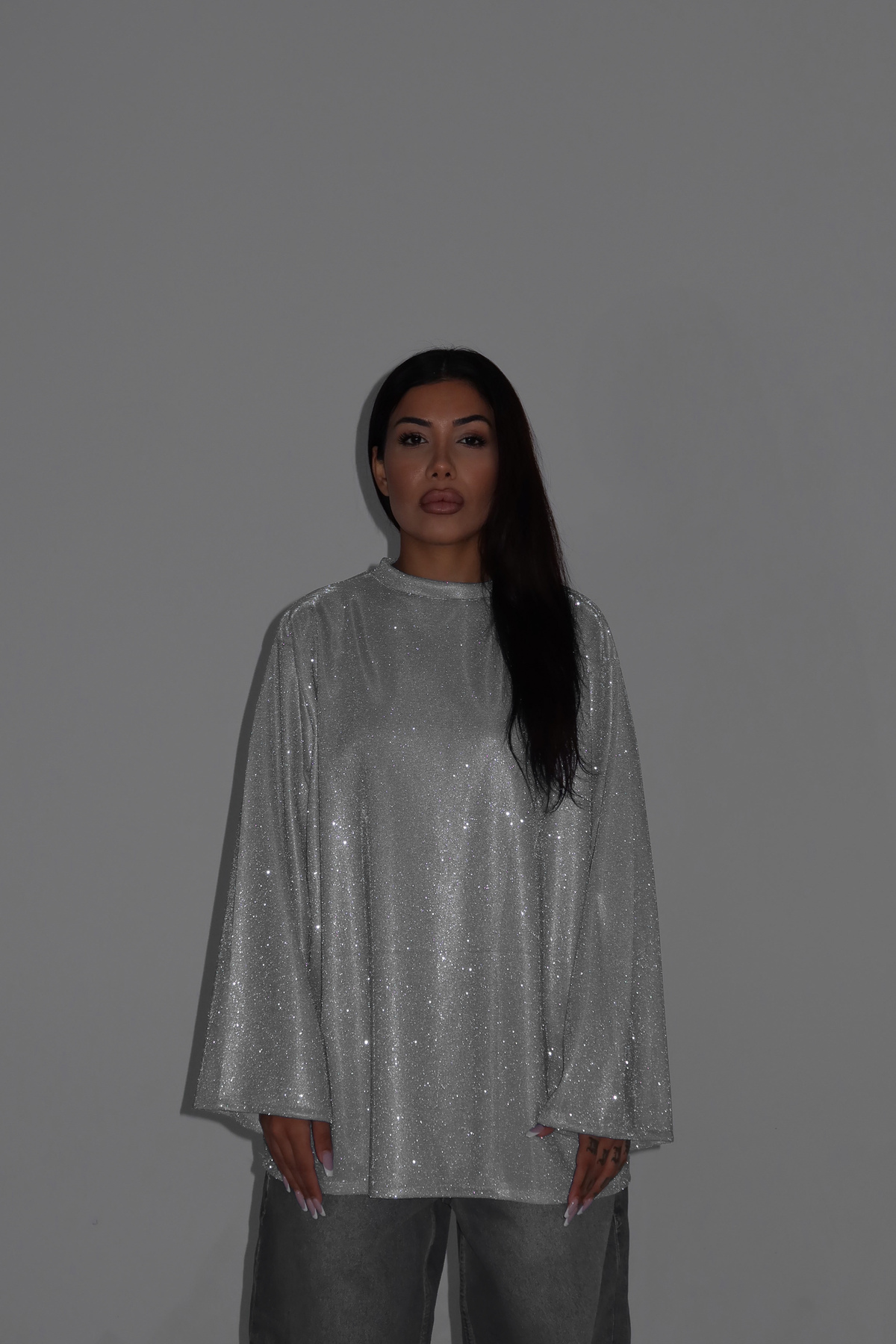Gülşah Evecen Simli Modest Top görsel 4