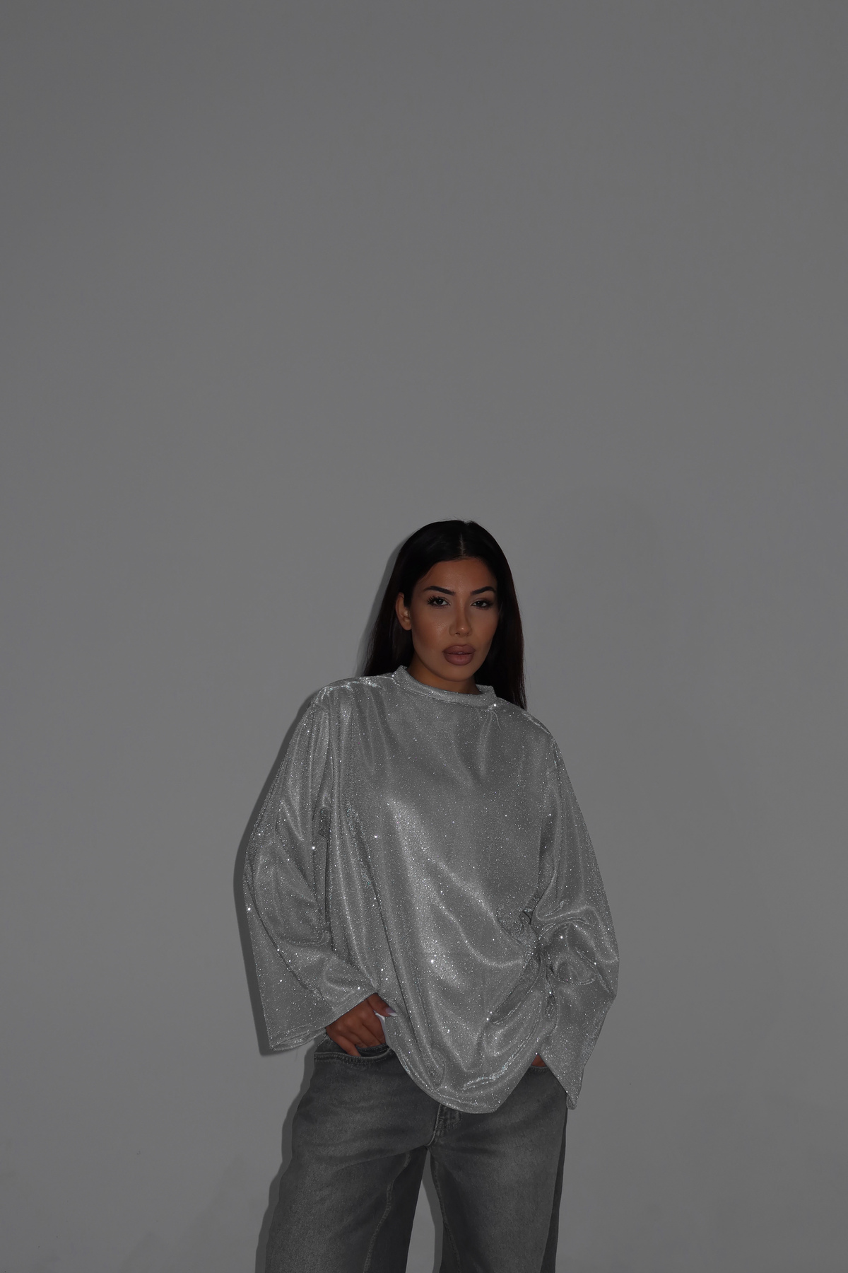 Gülşah Evecen Simli Modest Top görsel 5