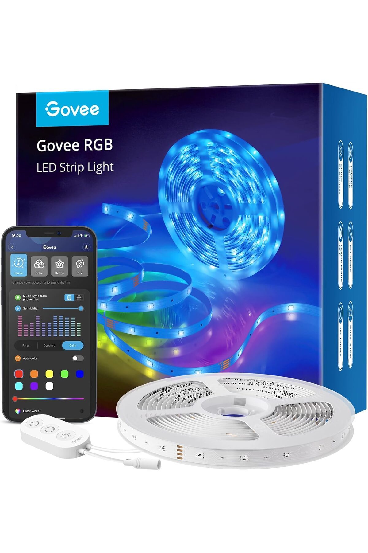 Govee-Alexa LED Strip Lights 5m, Smart WiFi App Control, Works with Alexa and Google Assistant, Musi 1