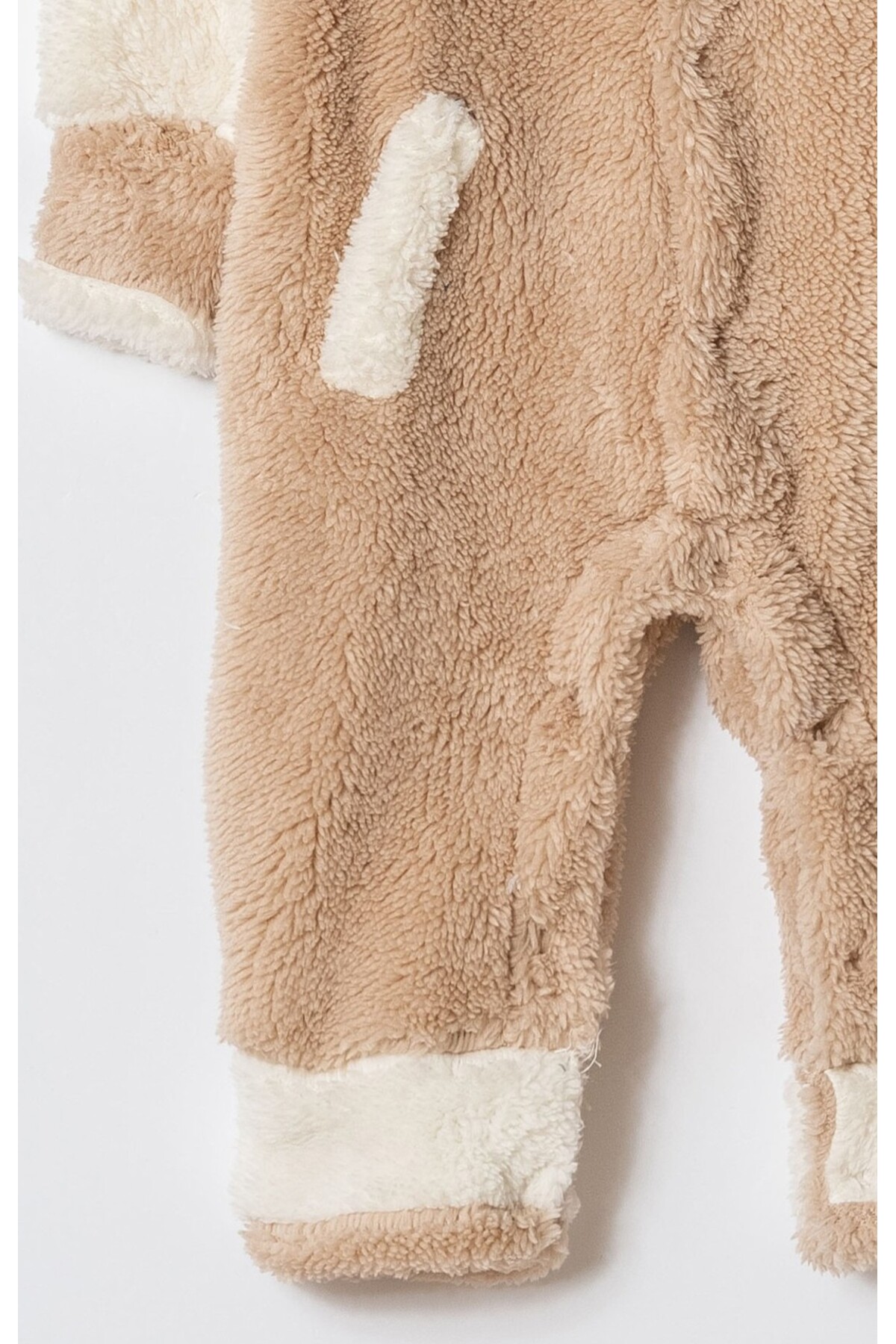 Chicsy Baby Kışlık Tatlı Ayıcık Cepli Welsoft Fermuarlı Kışlık Bebek Tulum fotoğrafı 4 (önizleme)