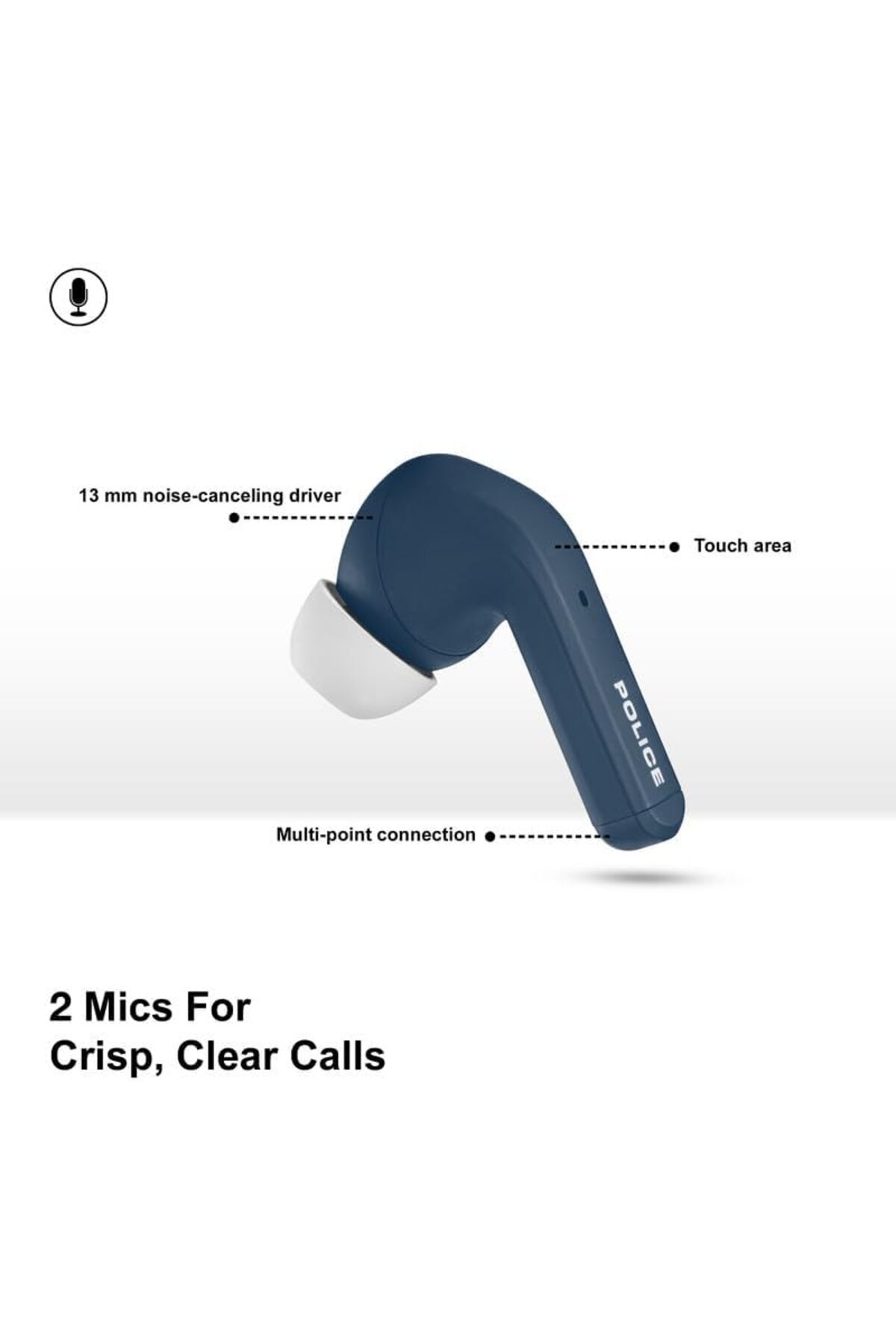 Police-FOS III Earbuds with Active Noise Cancellation Up to 35 Db and Environmental Noise Cancellati 2