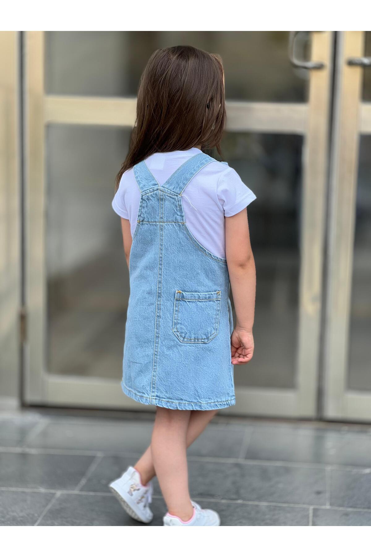 yns coolstar yeni sezon Nakışlı Kot Salopet Jile Elbise Ve Tşort fotoğrafı 2 (önizleme)