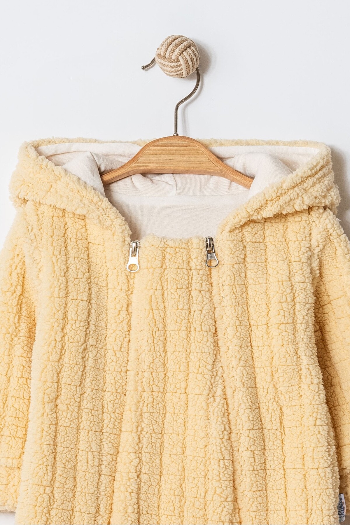 Chicsy Baby Kışlık Tatlı Kulaklı Welsoft Çift Fermuarlı Kolay Giyimli Kapüşonlu Bebek Tulum fotoğrafı 2 (önizleme)