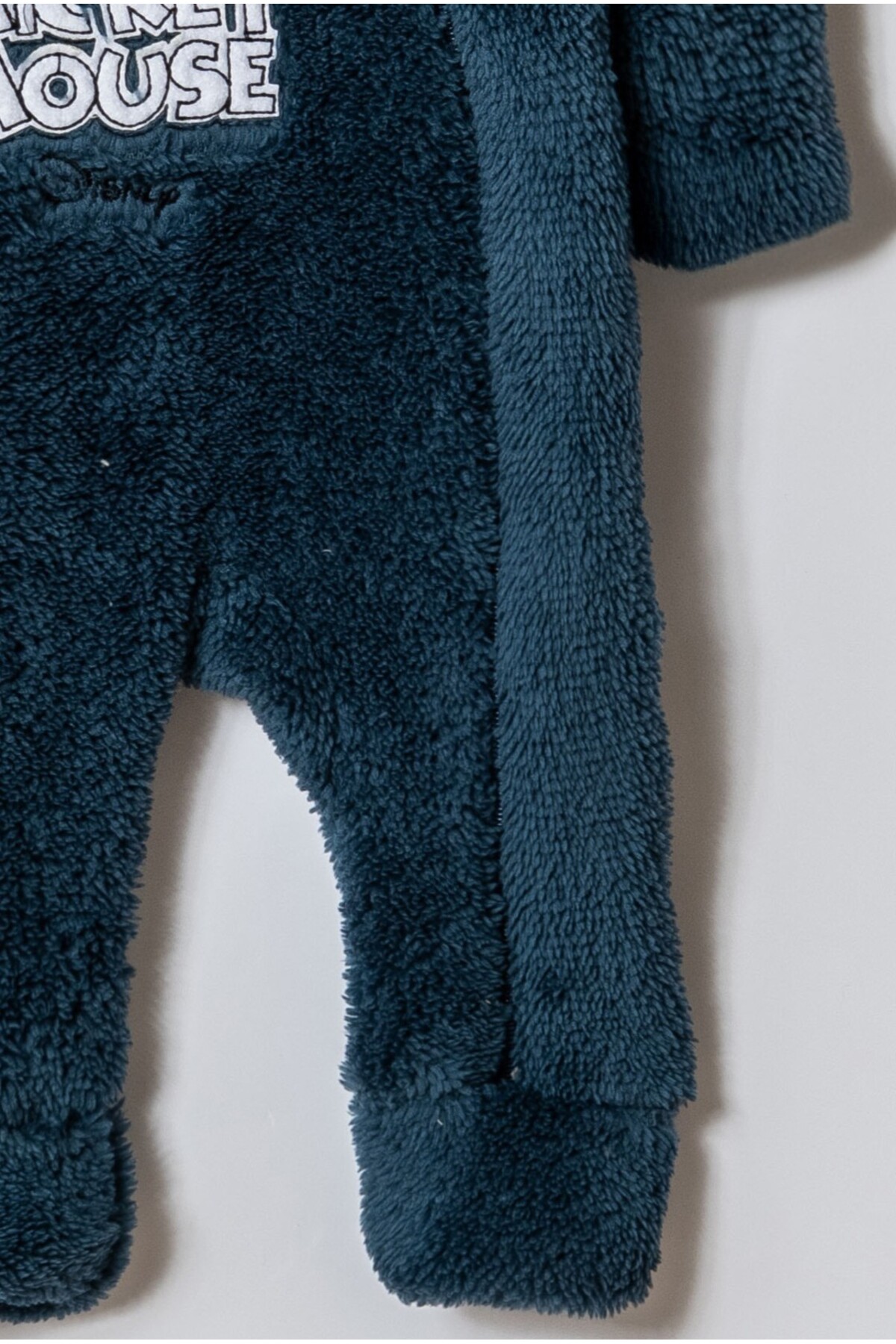 Chicsy Baby Kışlık Tatlı Welsoft Mickey Mouse Nakışlı Fermuarlı Kapüşonlu Bebek Tulum fotoğrafı 3 (önizleme)