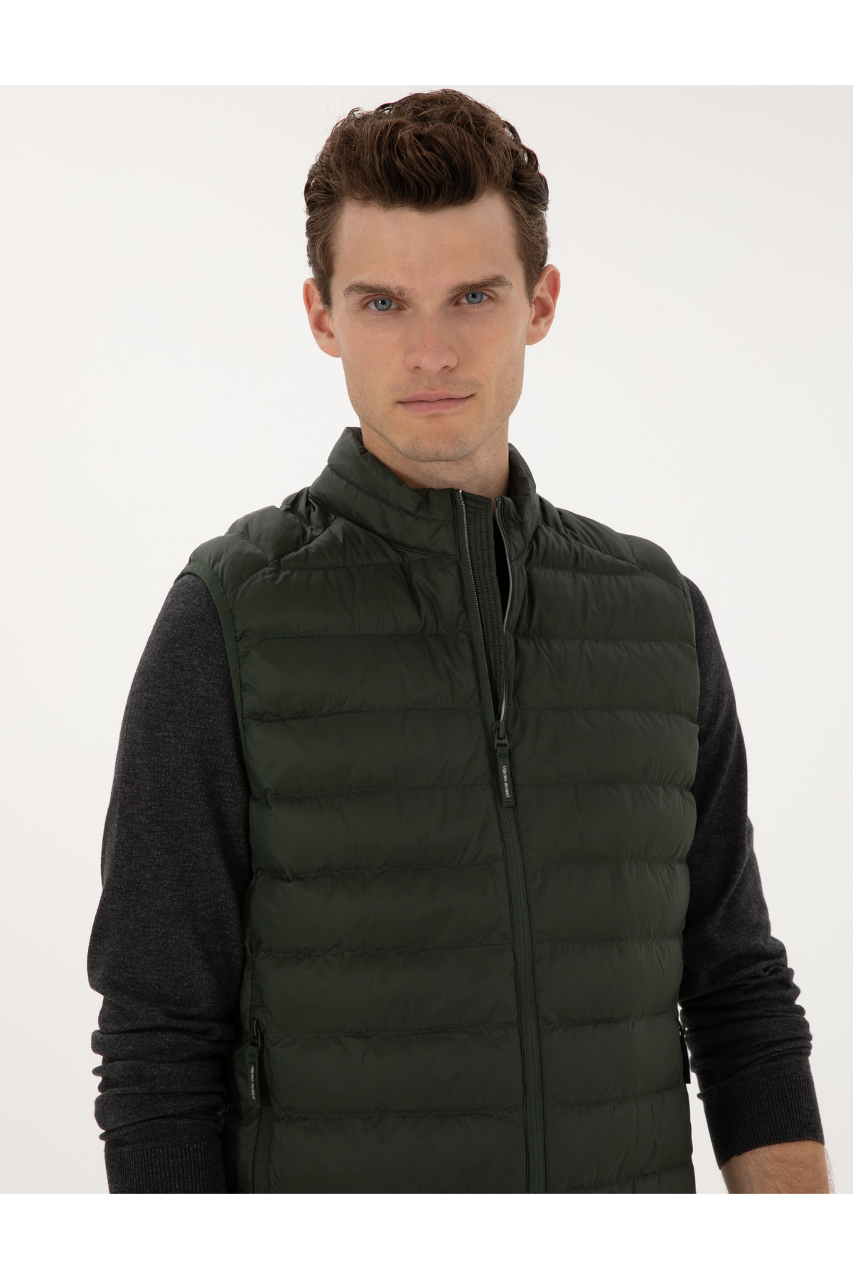 Pierre Cardin Koyu Haki Yelek 50310142-VR111 görsel 2
