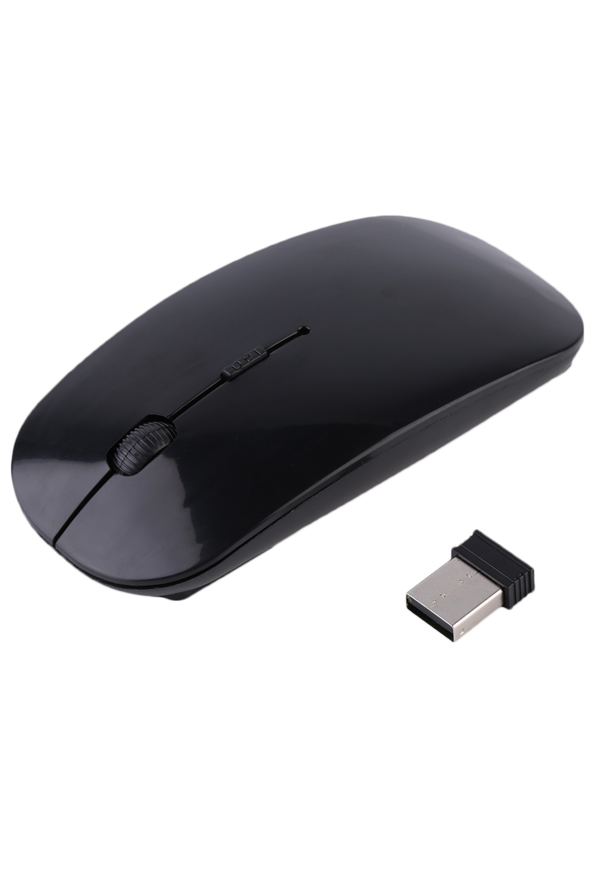 Choice-Battery version Ultra Thin USB 2.4Ghz Wireless Mouse Wireless Mouse 1600DPI 4 Buttons Cordless Mice 1