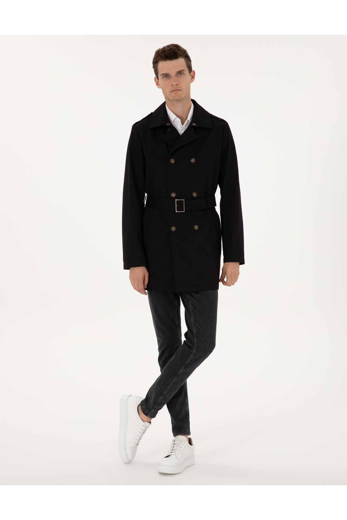 Pierre Cardin  Siyah Kaban 50313866-VR046 - Görsel 4