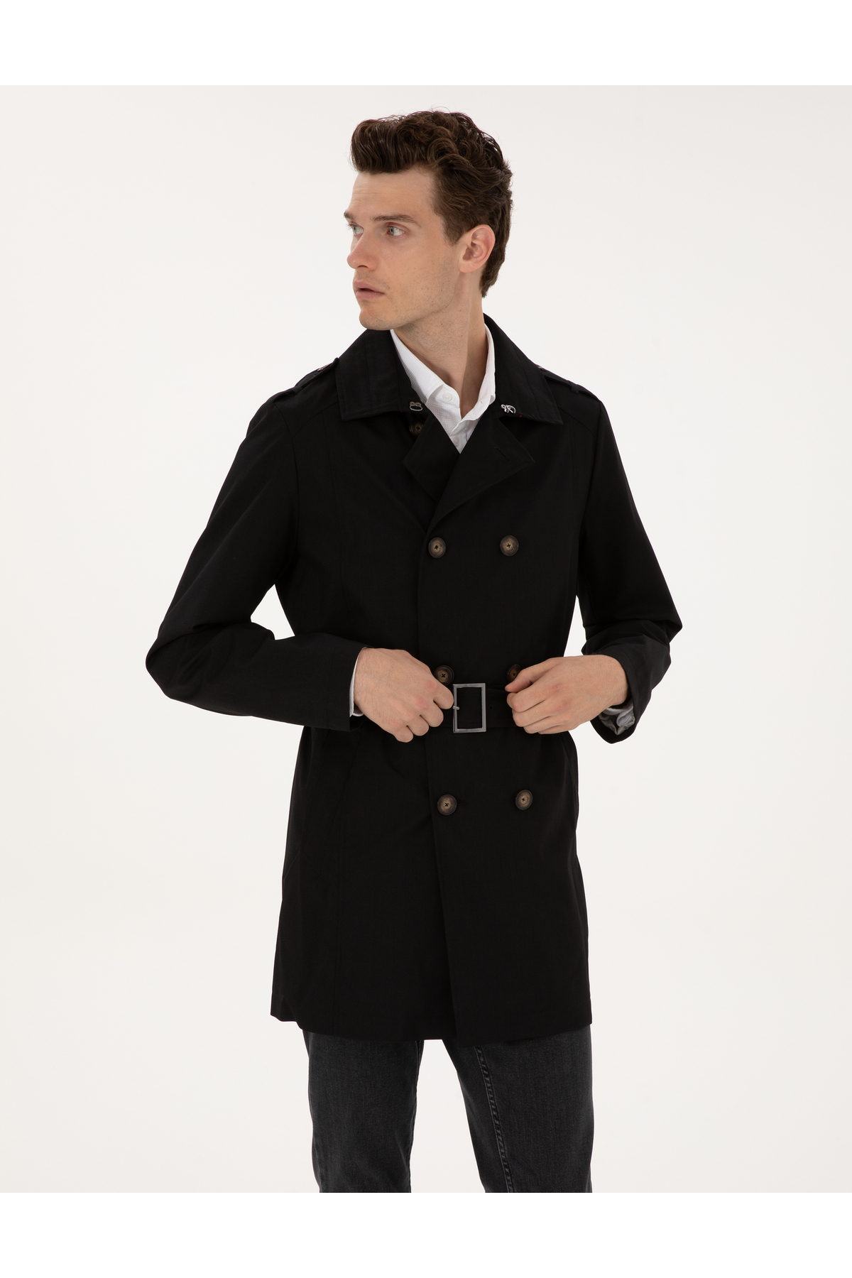 Pierre Cardin  Siyah Kaban 50313866-VR046 - Görsel 3