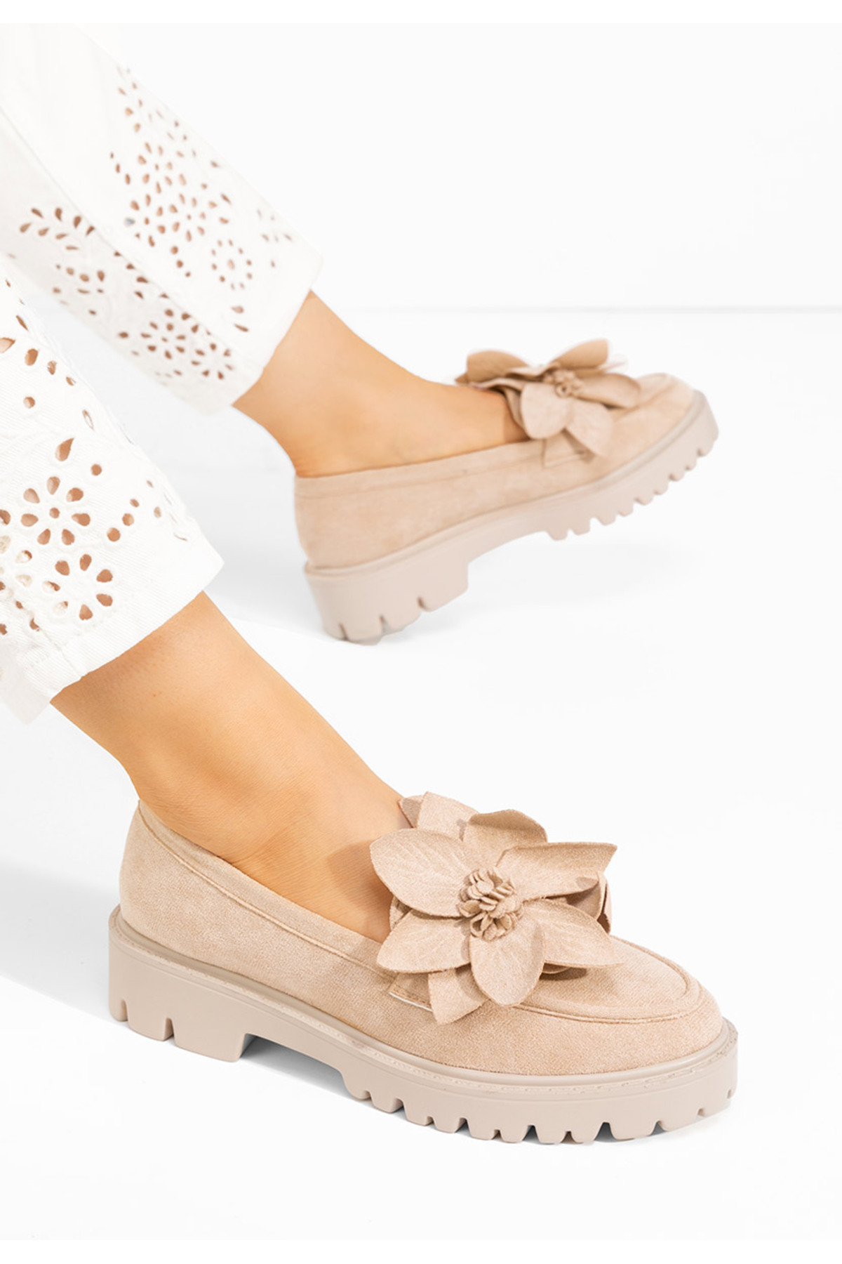 B T Shoes Khaki mokasíny dámské Camelea V2