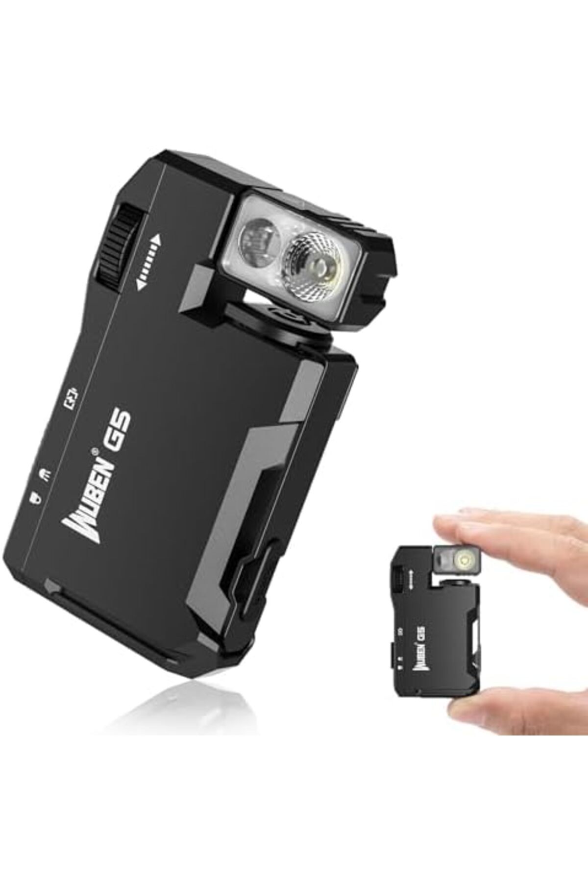 Wuben-G5 Flashlight Rechargeable Torch Light, 400 Lumens Super Bright Keychain Flashlight with RGB l 2