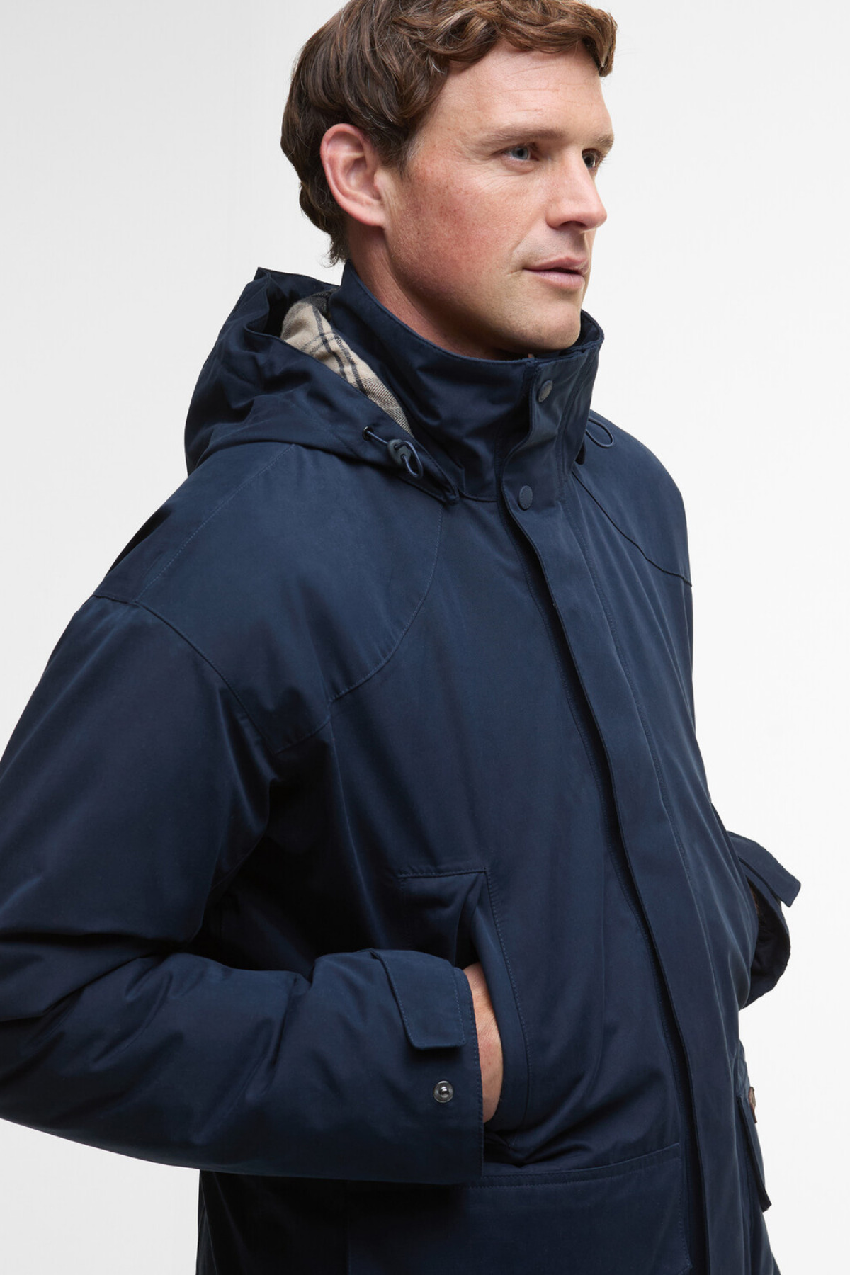 بارانی مردانه راسته | باربور Barbour MWB1141-NY71 - تصویر 5