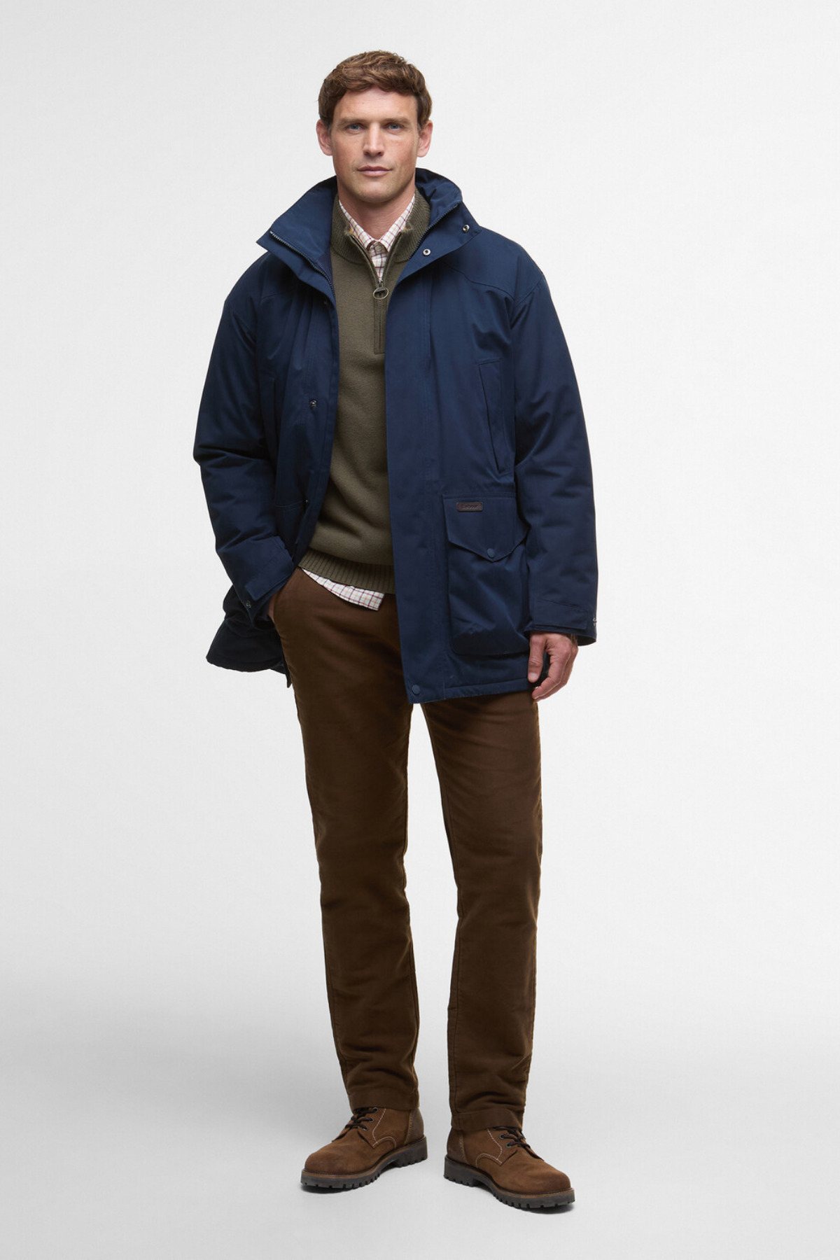 بارانی مردانه راسته | باربور Barbour MWB1141-NY71 - تصویر 3