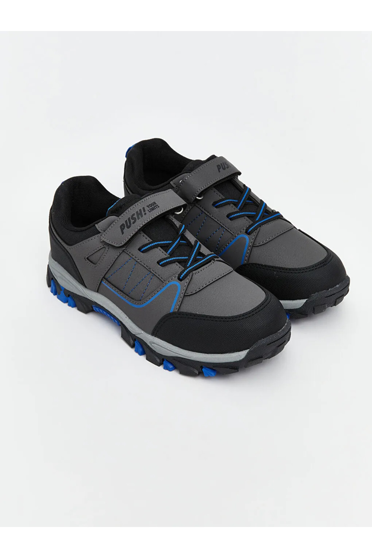 LC Waikiki-Lcw Steps Boys' Trekking Shoes with Laces and Velcro 1