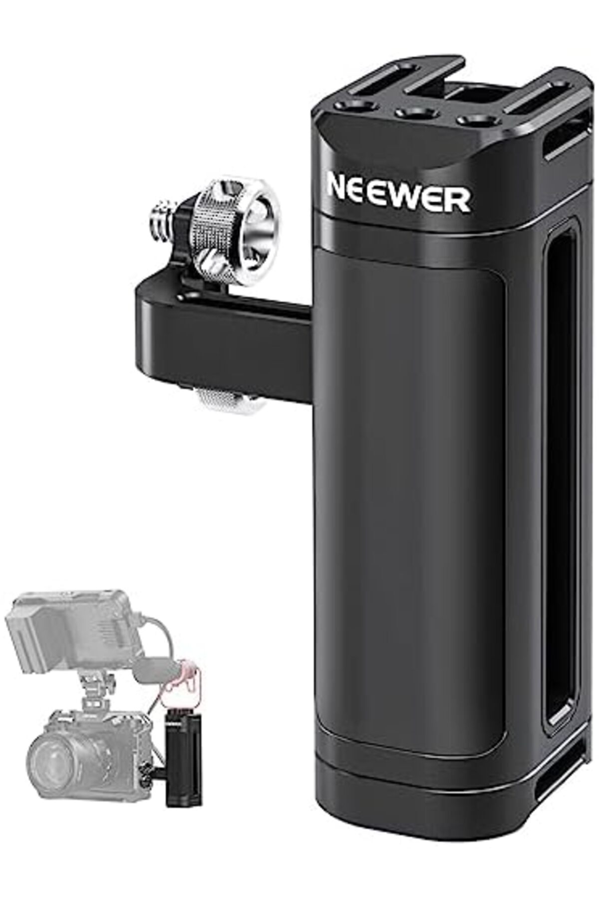 NEEWER-Side Handle Compatible with SmallRig Camera Cage, Lightweight Camera Handle Rig with D 2