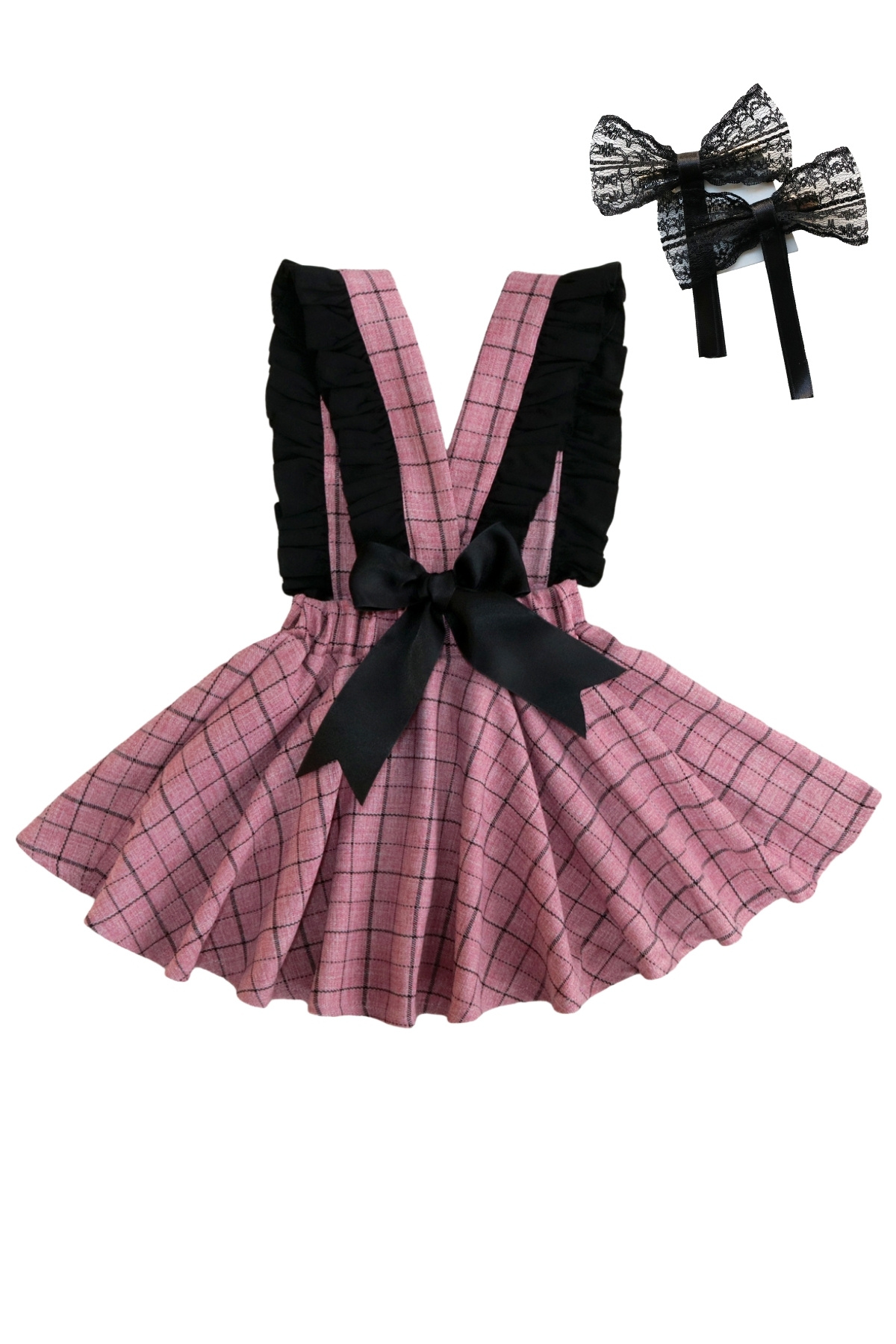 Parla Kids Kız Bebek Flamingo Pembe Jile Toka Takım fotoğrafı 3 (önizleme)