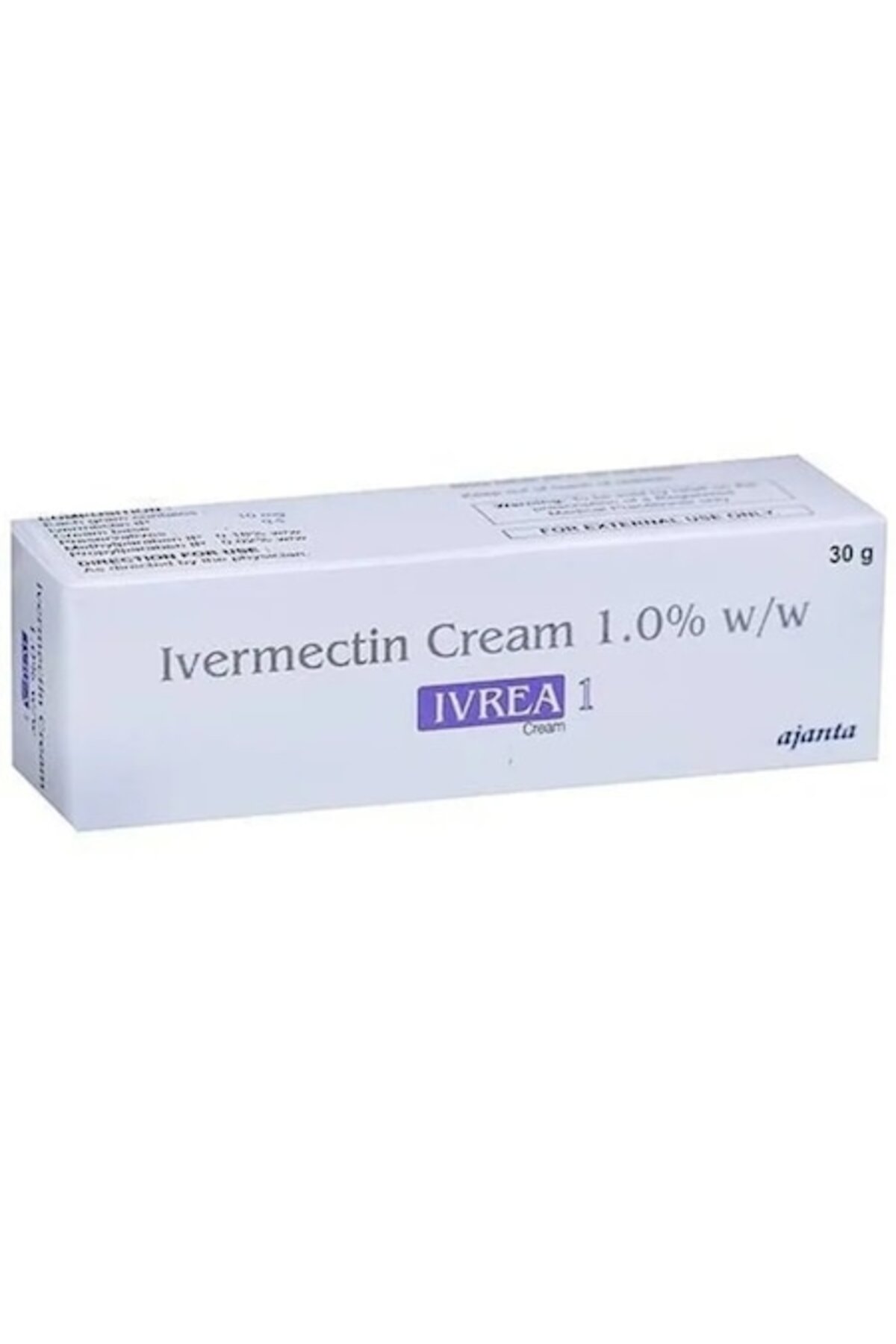 ajanta Ivrea krém s 1% ivermektínom na liečbu rosacey, 30 g