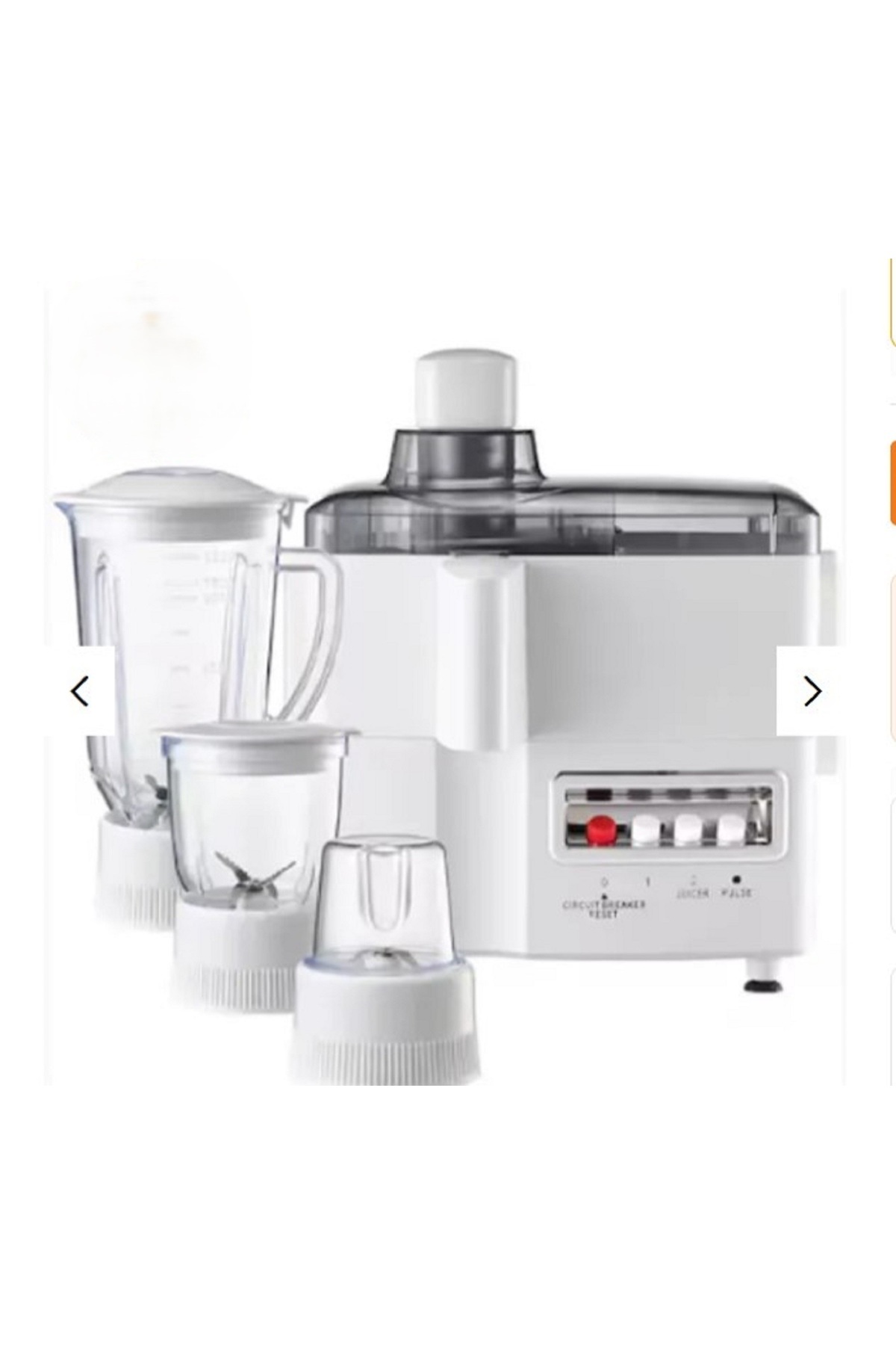 Generic-4 in 1 Blender & Juicer | 3-Speed Mixer, Ice Crusher, Chopper, Grinder with Safety Lock 5