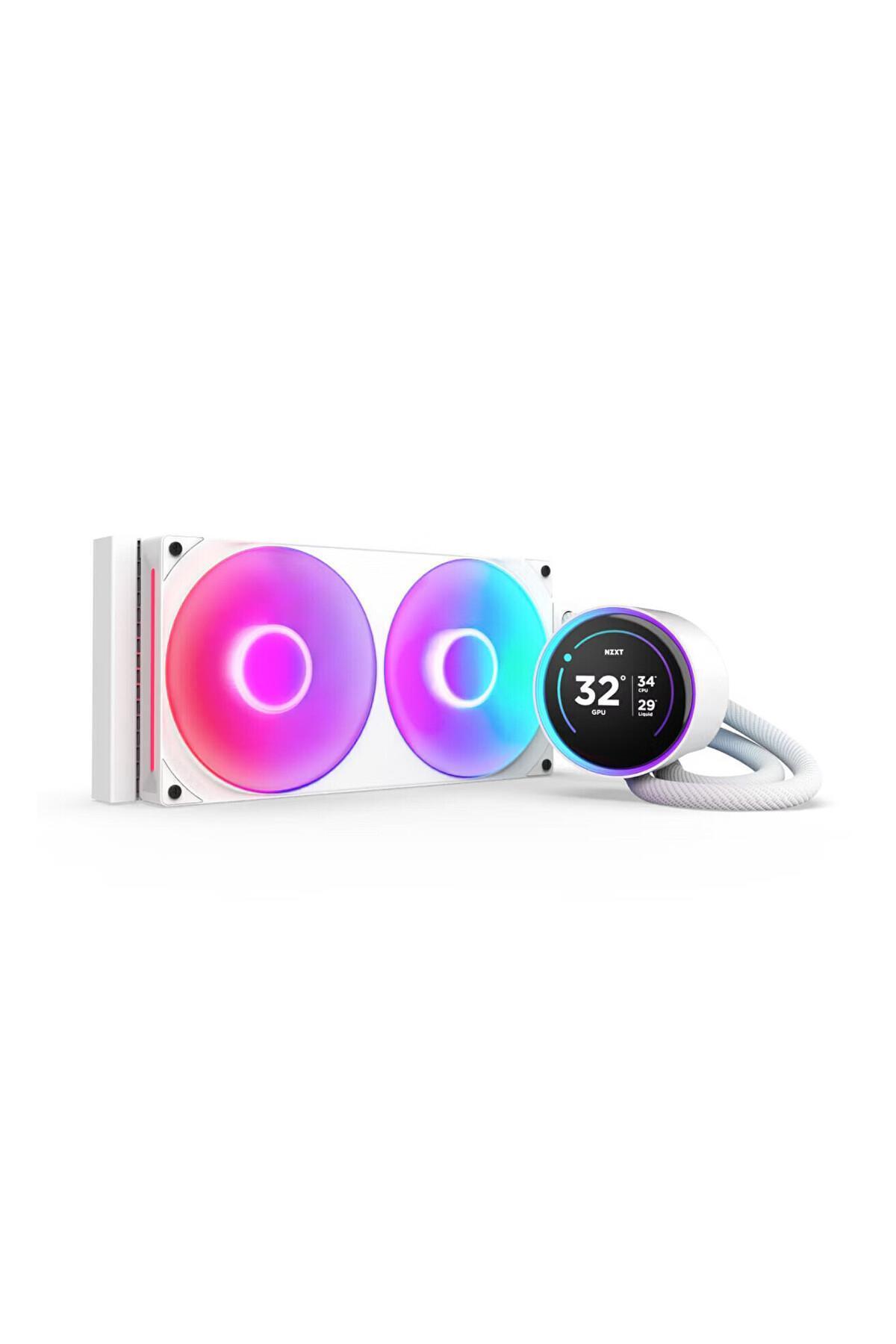 Nzxt Kraken Elite Rgb Beyaz IPS LCD 280 mm Intel-Amd Uyumlu Sıvı