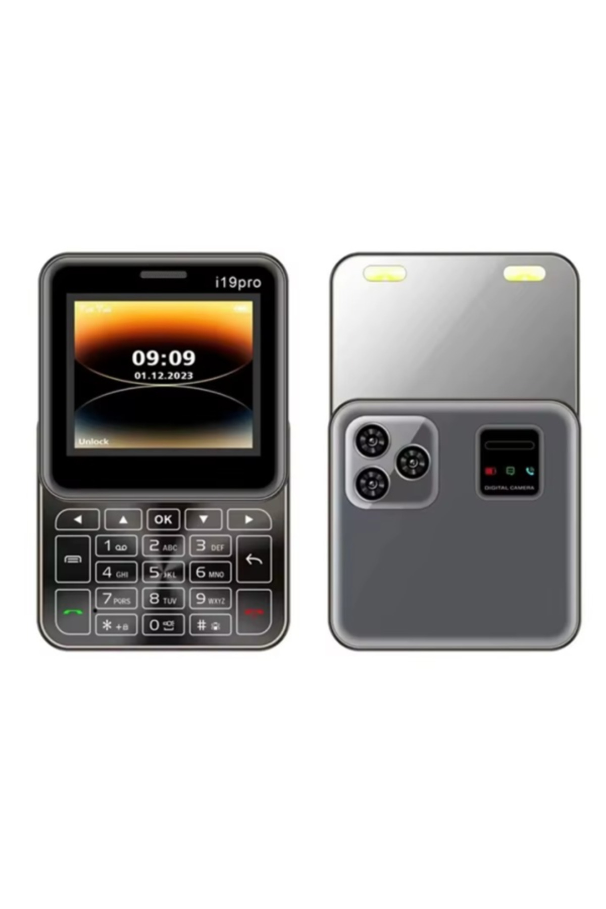 Blasko-Mini Slide i19 Pro 2.4", Dual SIM, camera, FM, Bluetooth – compact and practical phone 1