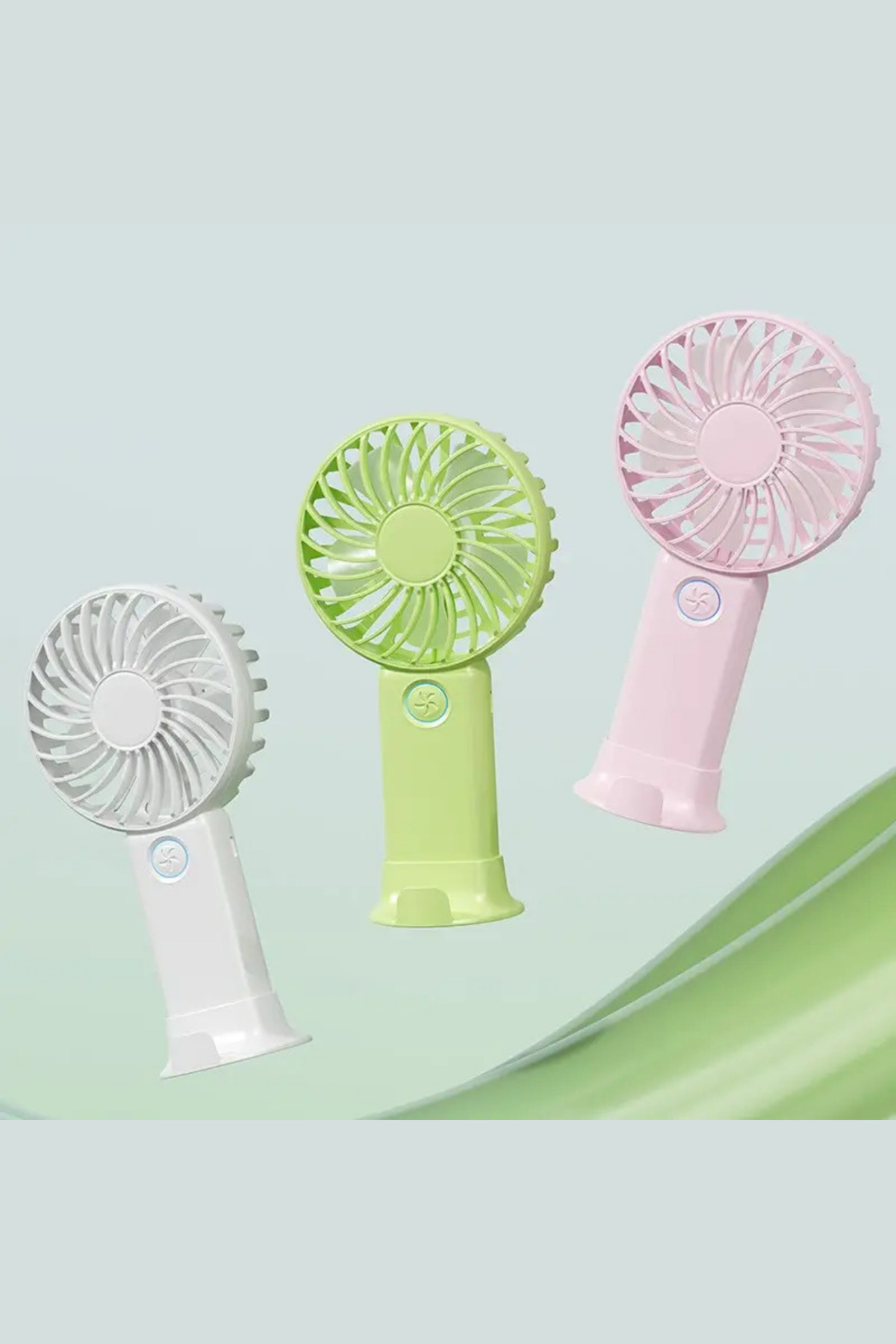 Marsilyan 3 Hız Kademeli Şarjlı Sessiz El Vantilatörü Telefon Tutucu Özellikli El Masa Fanı