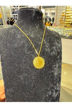 imitasyon dünyası 22 Ayar Altın Kaplama Tarihli Yarım Boy Kolye Ucu