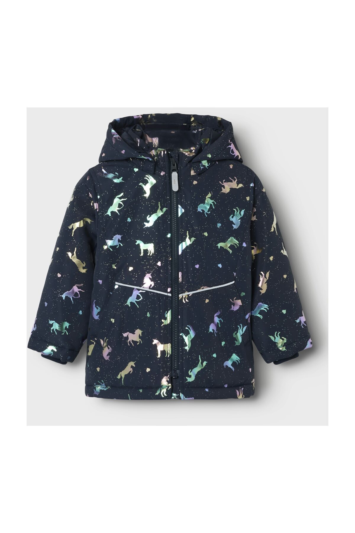 Name it Kurtka NMFMAXI PA JACKET FOIL AOP NOOS