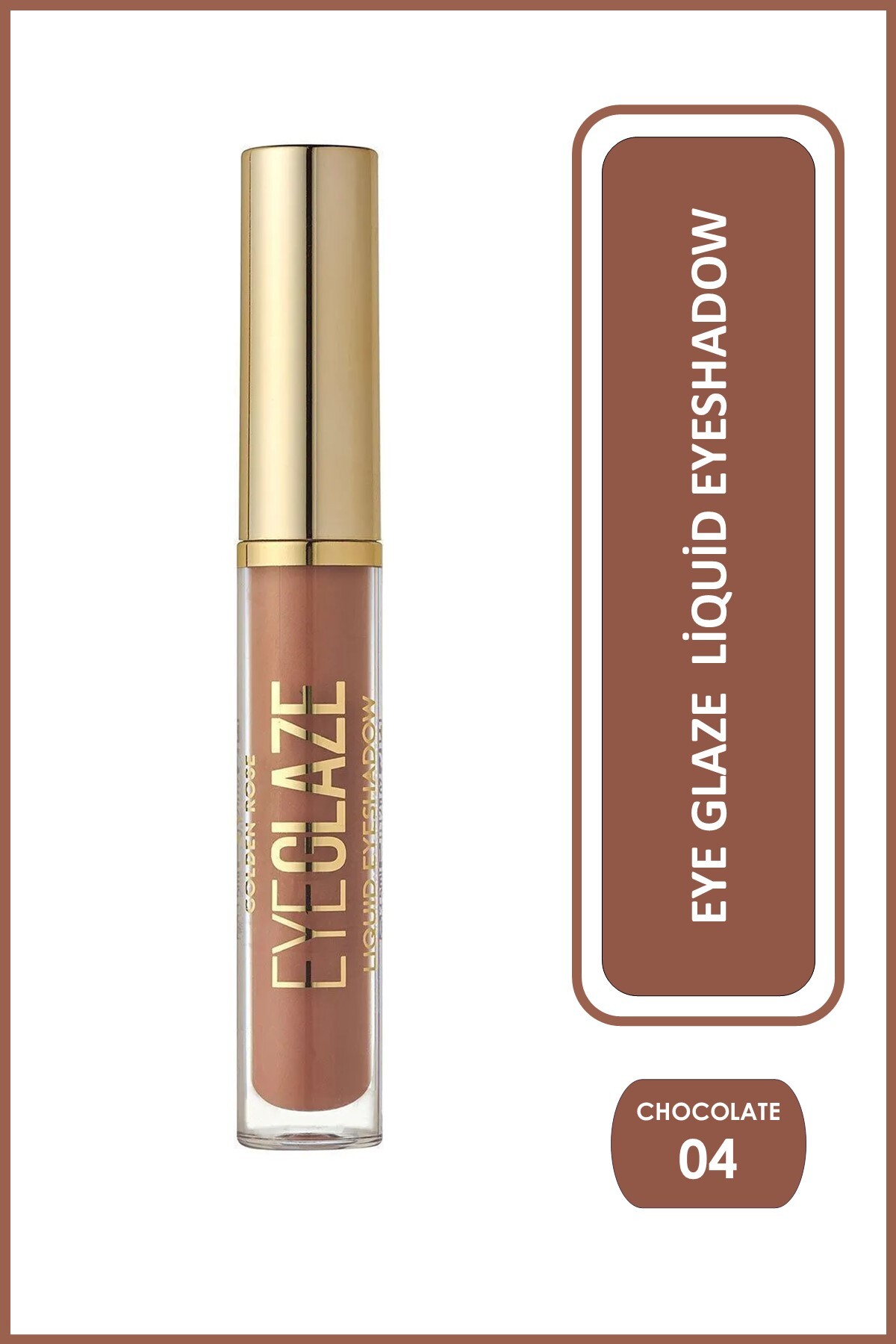 Golden Rose Eye Glaze Liquid Eyeshadow 04 Chocolate Likit Far 3,5 ml