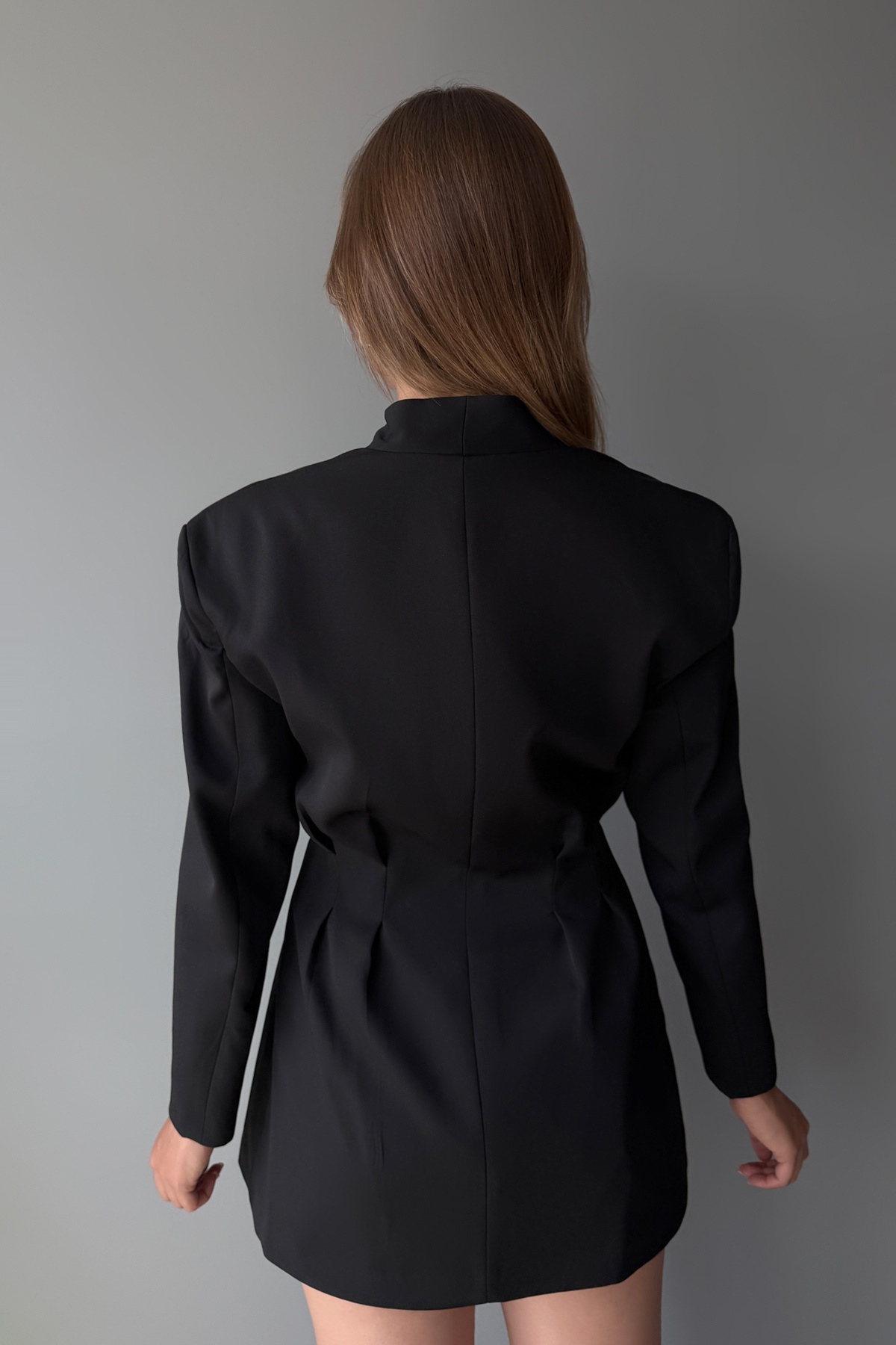 Trendyol Collection Schwarzer, mit Knöpfen verzierter Rock, gewebter Unterteil – Oberer Satz TWOAW26AU00109