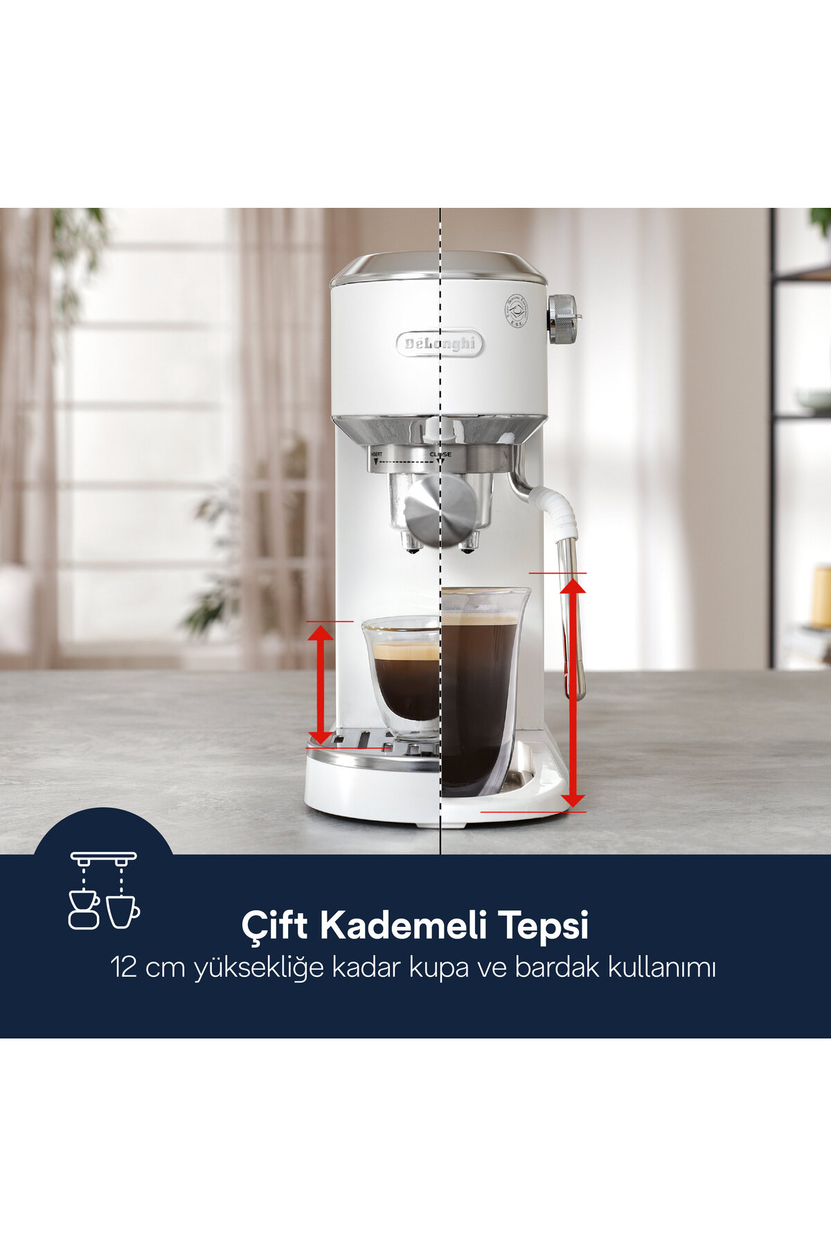 Dedica Duo Manuel Espresso Kahve Makinesi EC890.WI 9