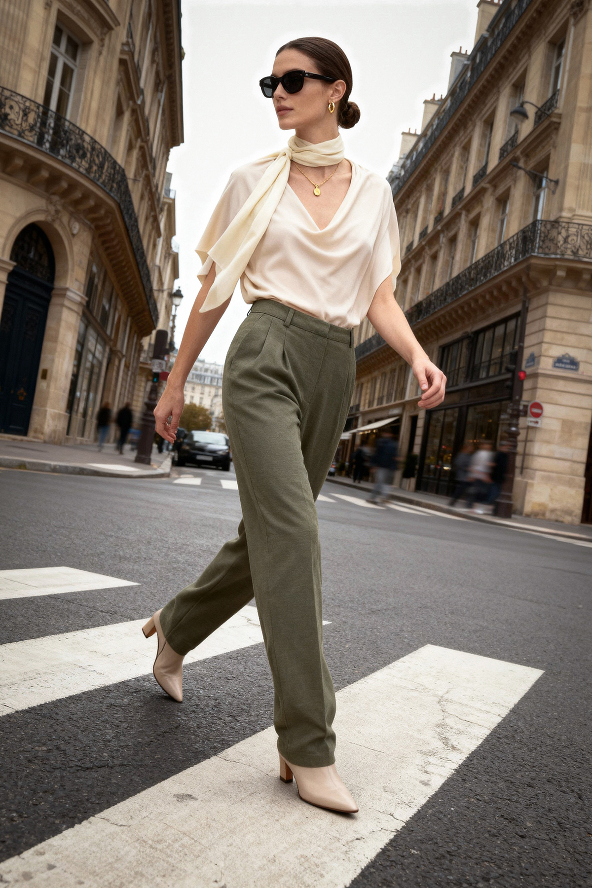 Trendyol Collection Limited Edition mintfarbene, geradene geschnittene Plisse...