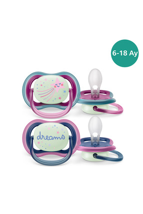 Philips Avent Ultra Air Gece Emziği 6-18 Ay 2'li Kız Scf376/14