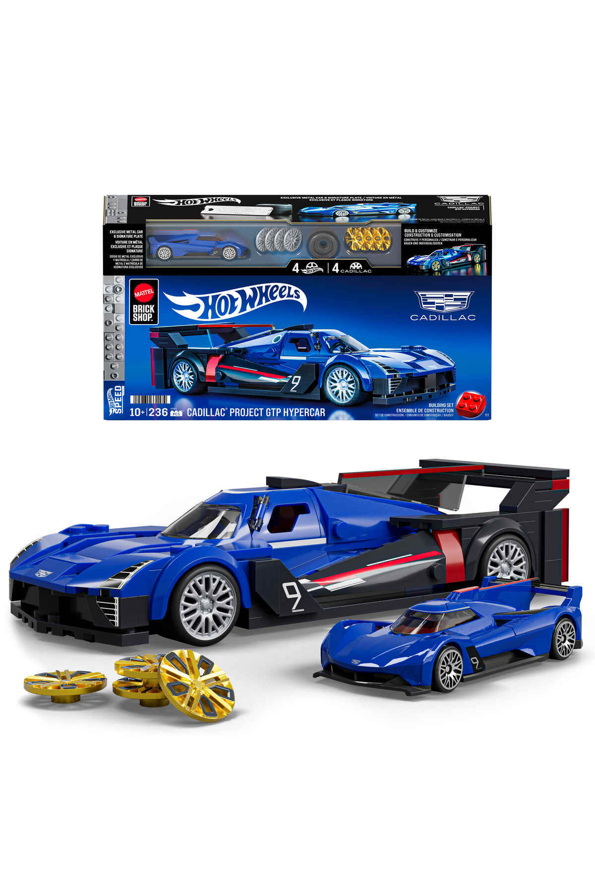 mattel Brick Shop™ Hot Wheels® Speed Serisi - Cadillac® Project GTP Hypercar, koleksiyoncular için JFR89