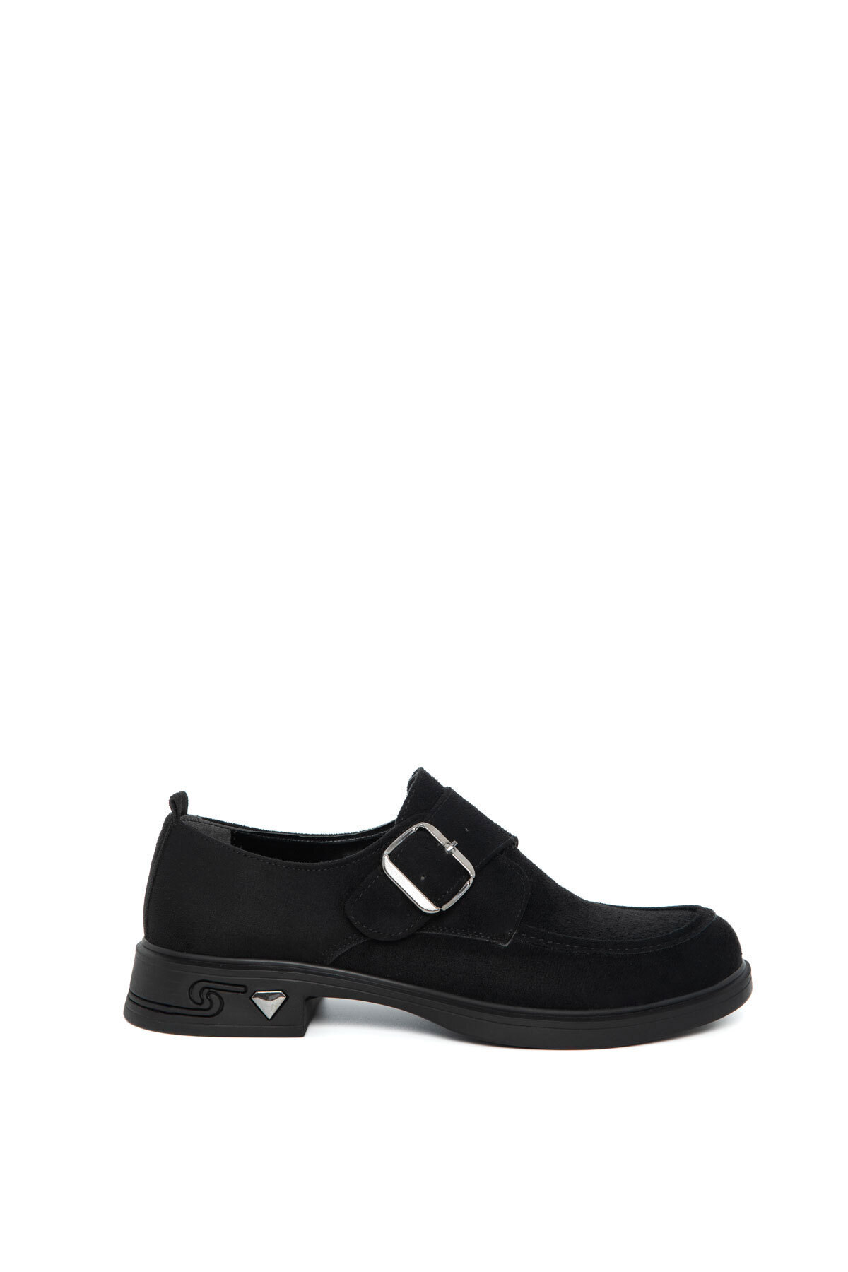 SOHO Siyah Süet Kadın Loafer Ayakkabı 21094 görsel 5