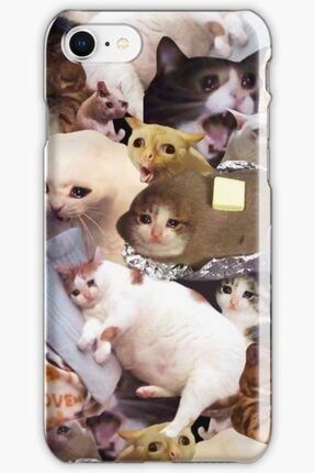Iphone 8 Telefon Kılıfı Silikon Ağlayan Kedi Memleri 8X100000205
