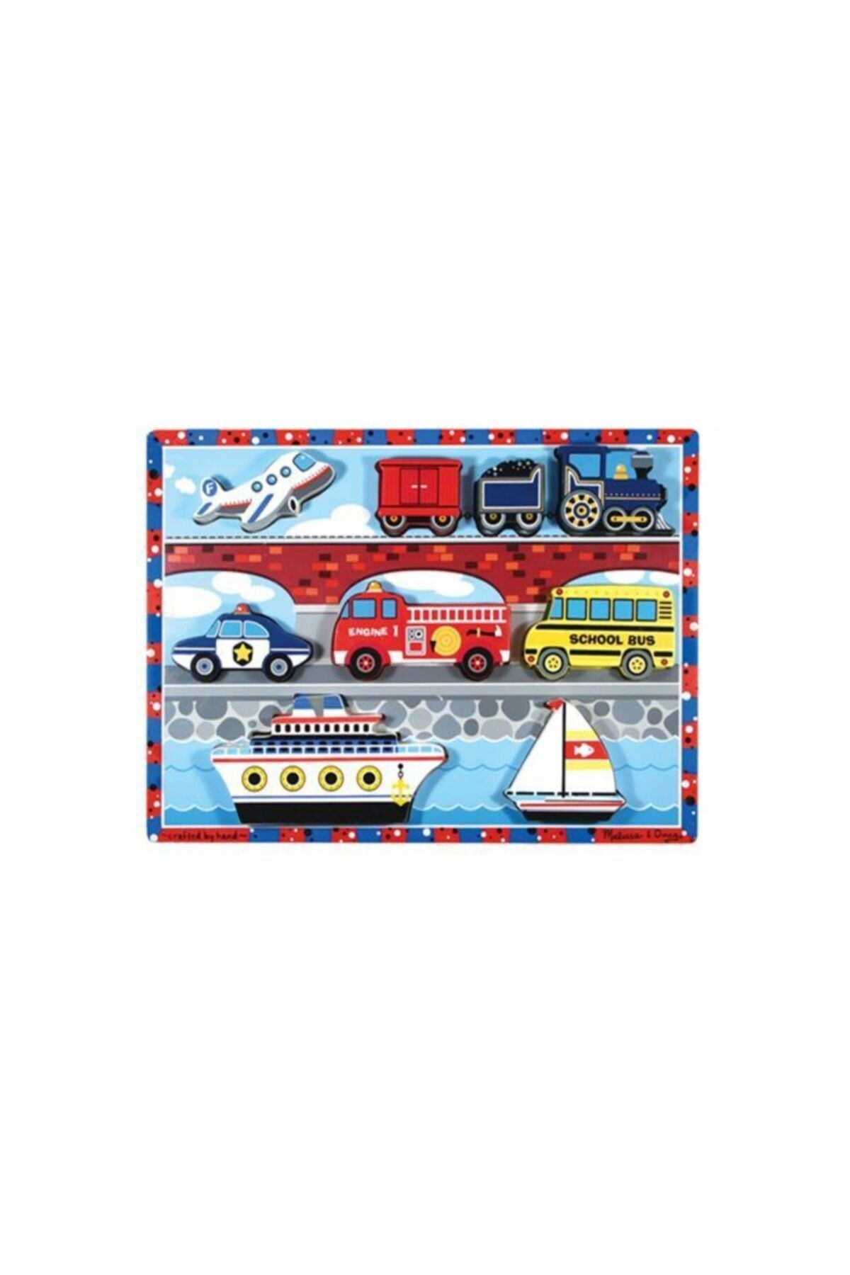 اسباب بازی های آموزشی Melissa Doug پازل چاقوی چوبی ملیسا و داگ وسایل نقلیه Melissa & Doug