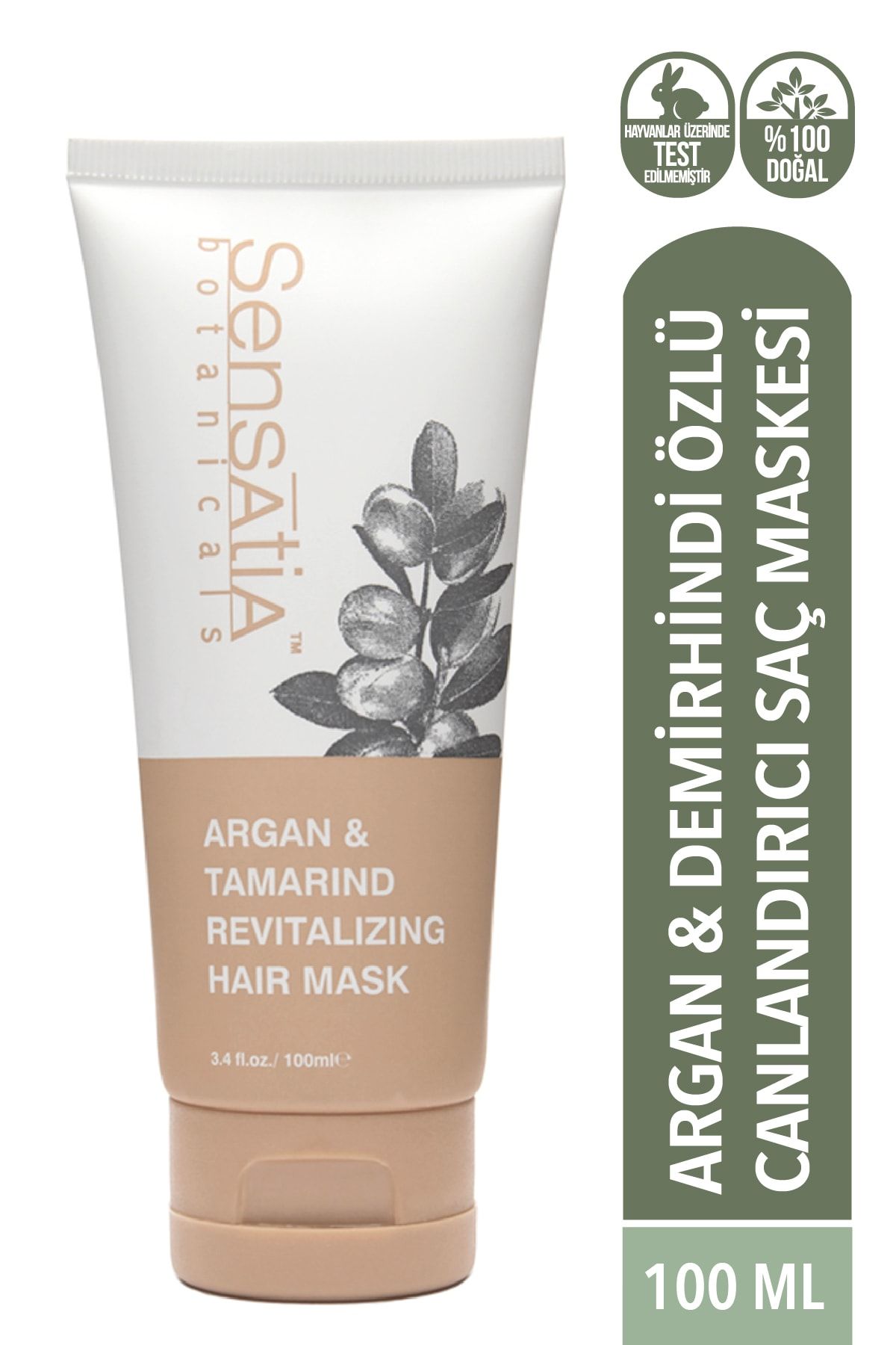 Sensatia Botanicals-Argan & Tamarind Extract Refreshing Anti-Shedding Hair Mask 100ml 3