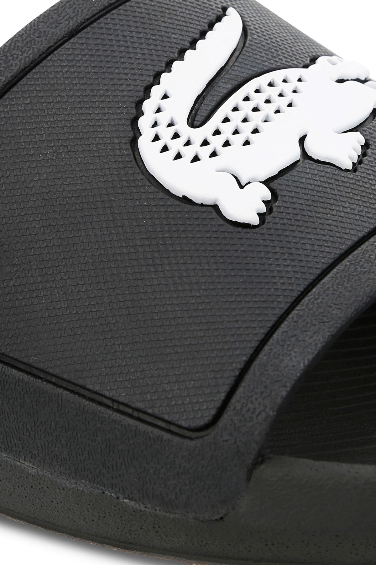 دمپایی آبی مردانه سیاه چاپی Croco 737CMA0018 Lacoste